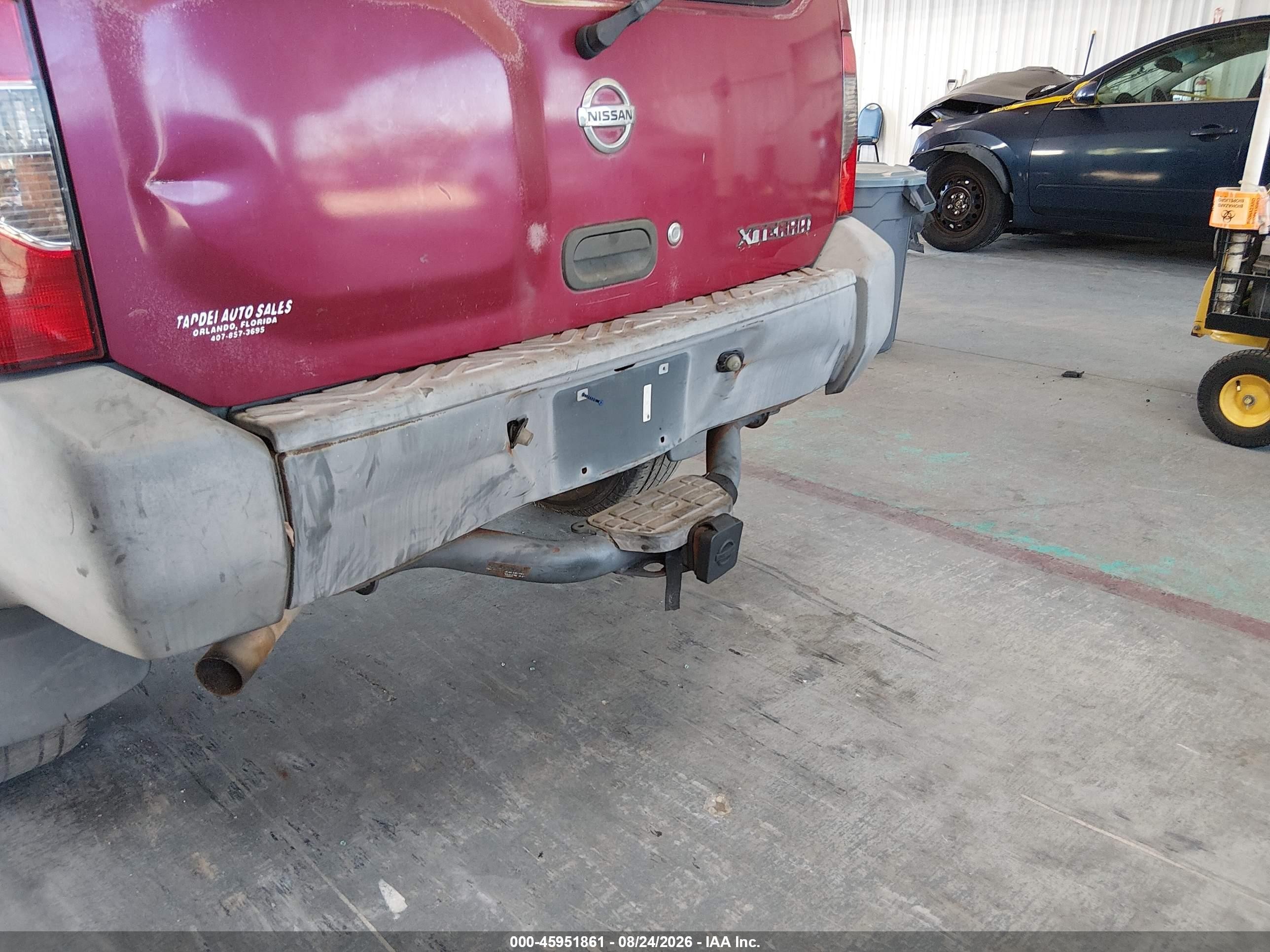 2003 Nissan Xterra Xe I4 Red vin: 5N1DD28T83C673701