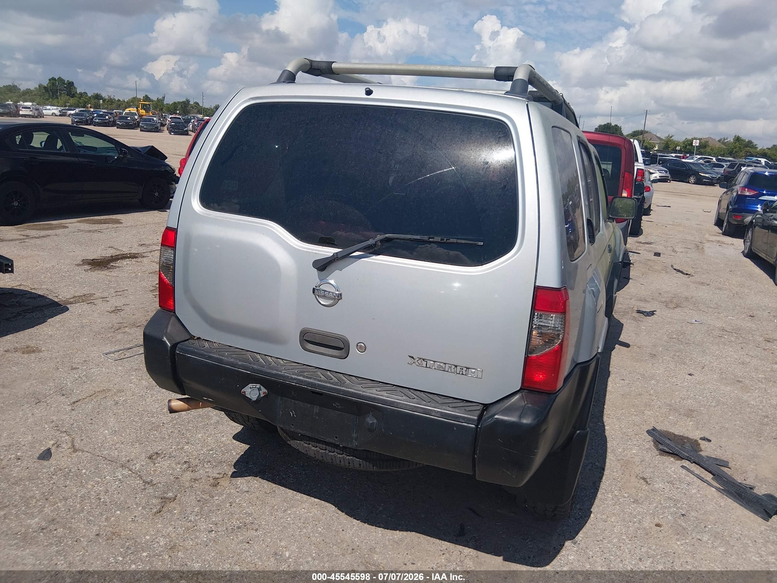 2002 Nissan Xterra Xe Gray vin: 5N1DD28T92C593919