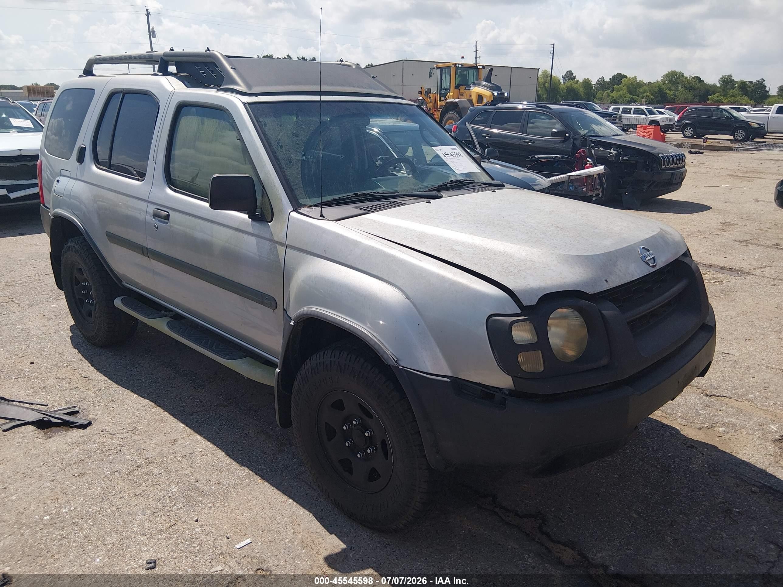 2002 Nissan Xterra Xe Gray vin: 5N1DD28T92C593919