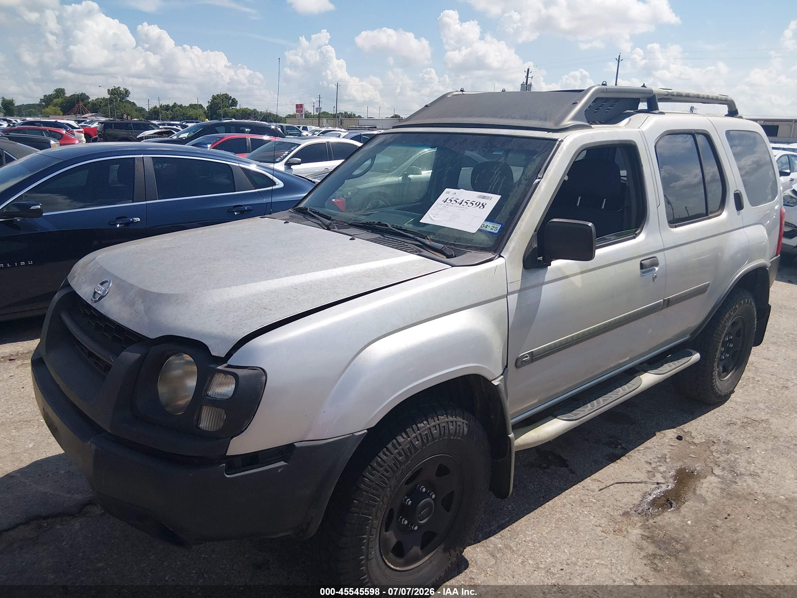 2002 Nissan Xterra Xe Gray vin: 5N1DD28T92C593919