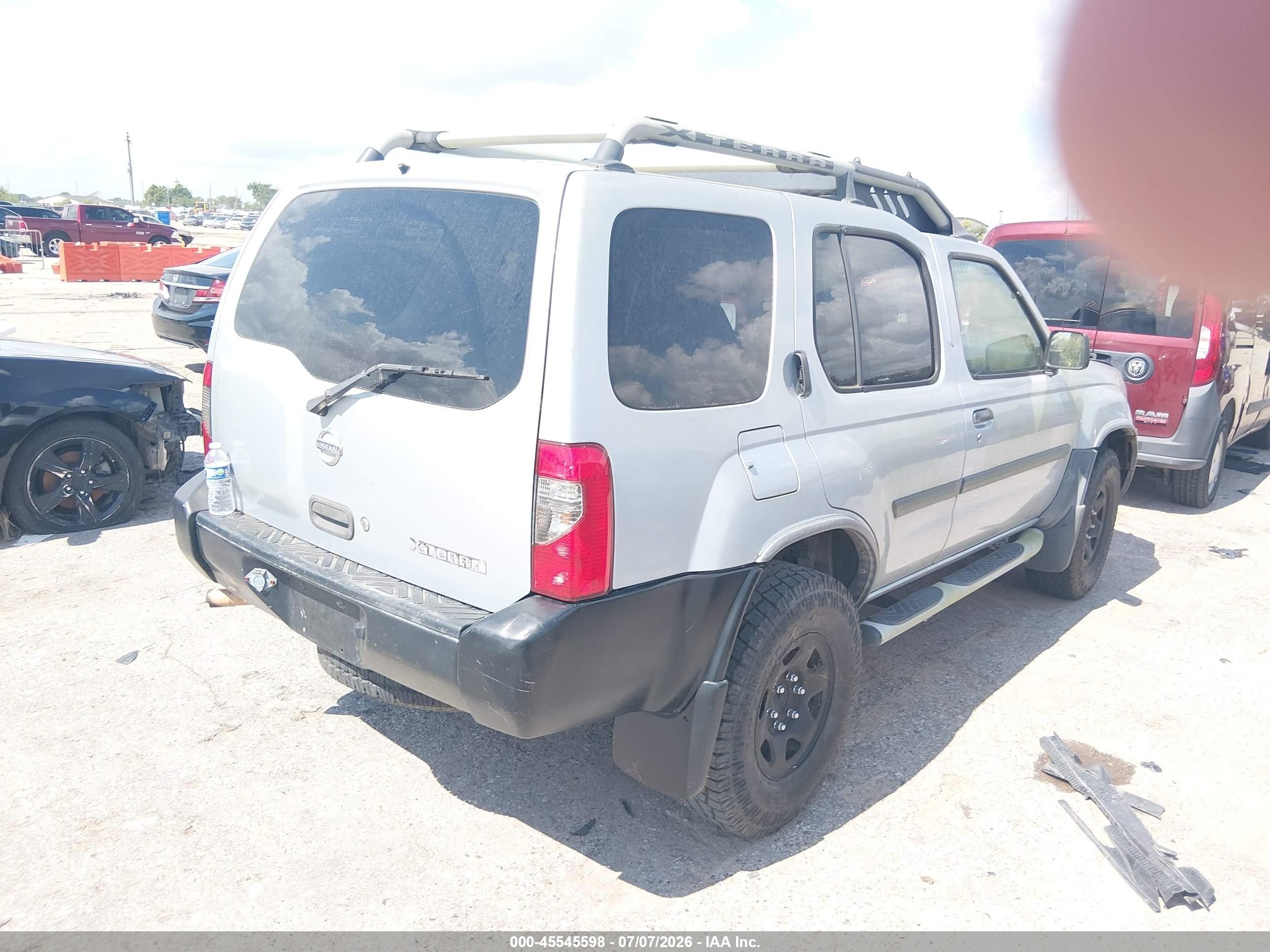 2002 Nissan Xterra Xe Gray vin: 5N1DD28T92C593919