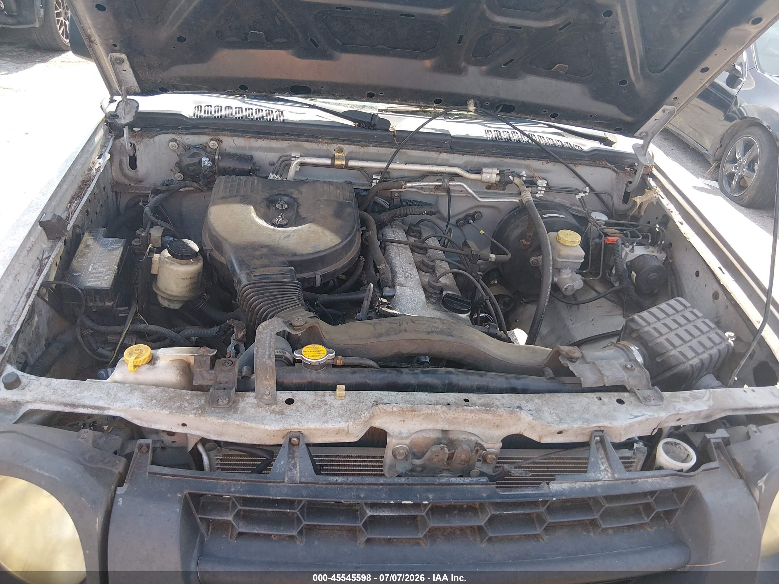 2002 Nissan Xterra Xe Gray vin: 5N1DD28T92C593919