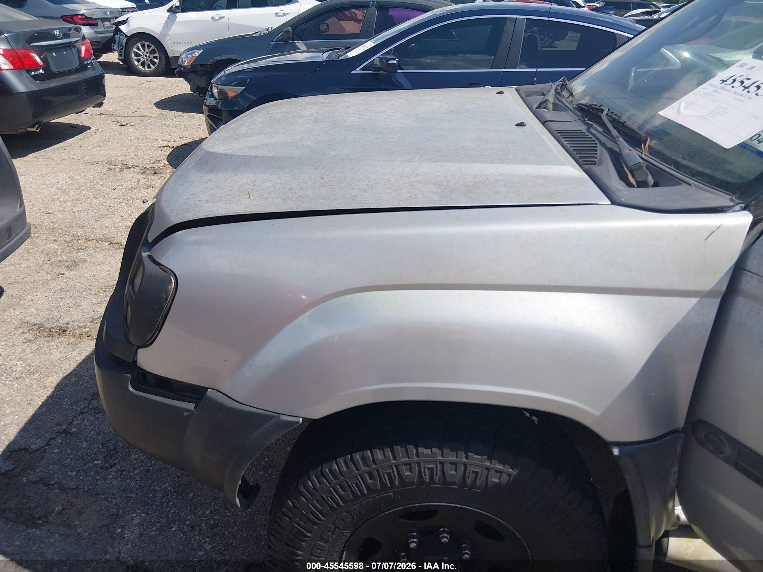 2002 Nissan Xterra Xe Gray vin: 5N1DD28T92C593919