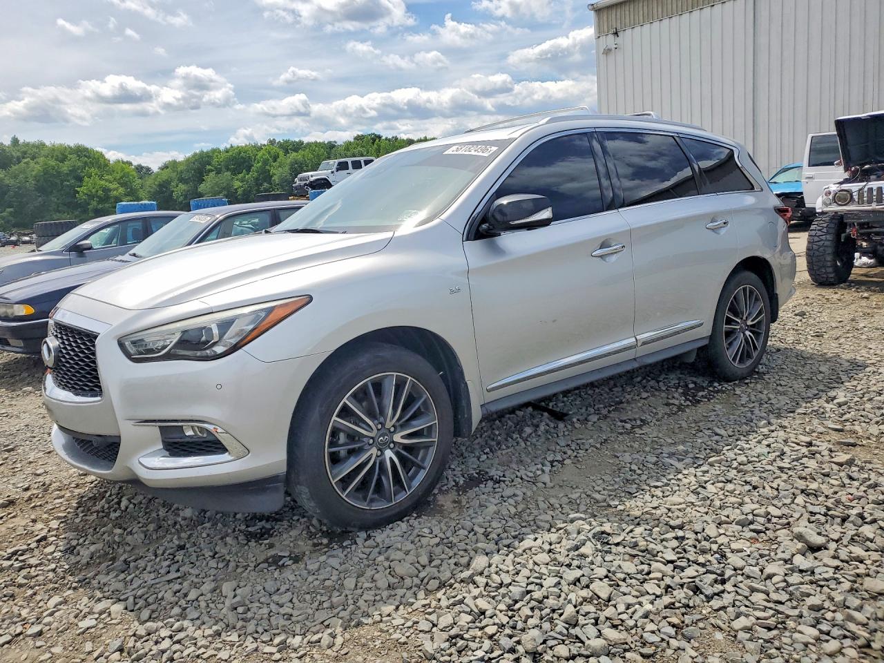 2018 Infiniti Qx60 Base Silver vin: 5N1DL0MM0JC512505