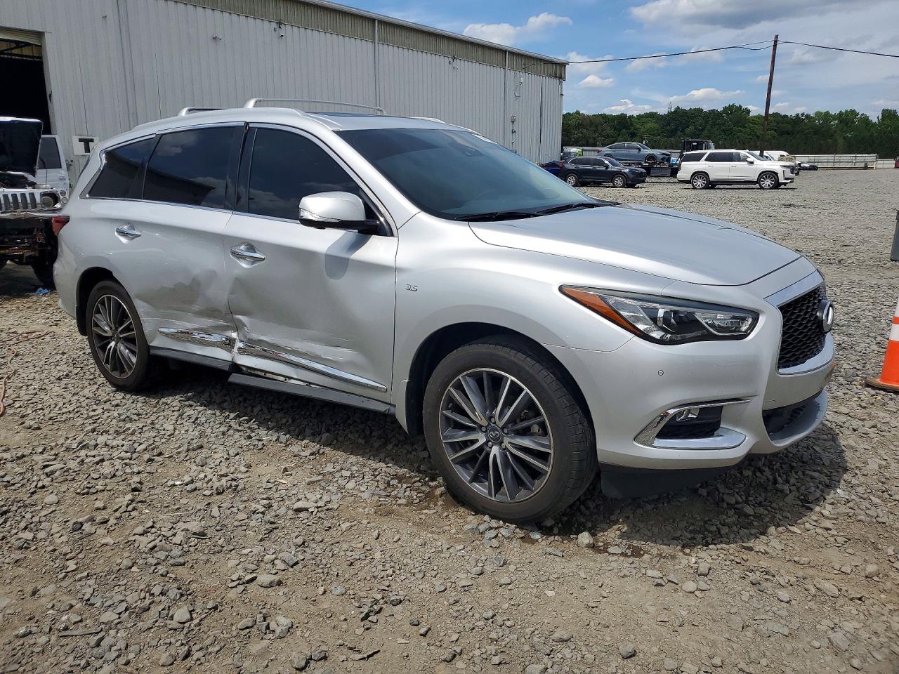 2018 Infiniti Qx60 Base Silver vin: 5N1DL0MM0JC512505