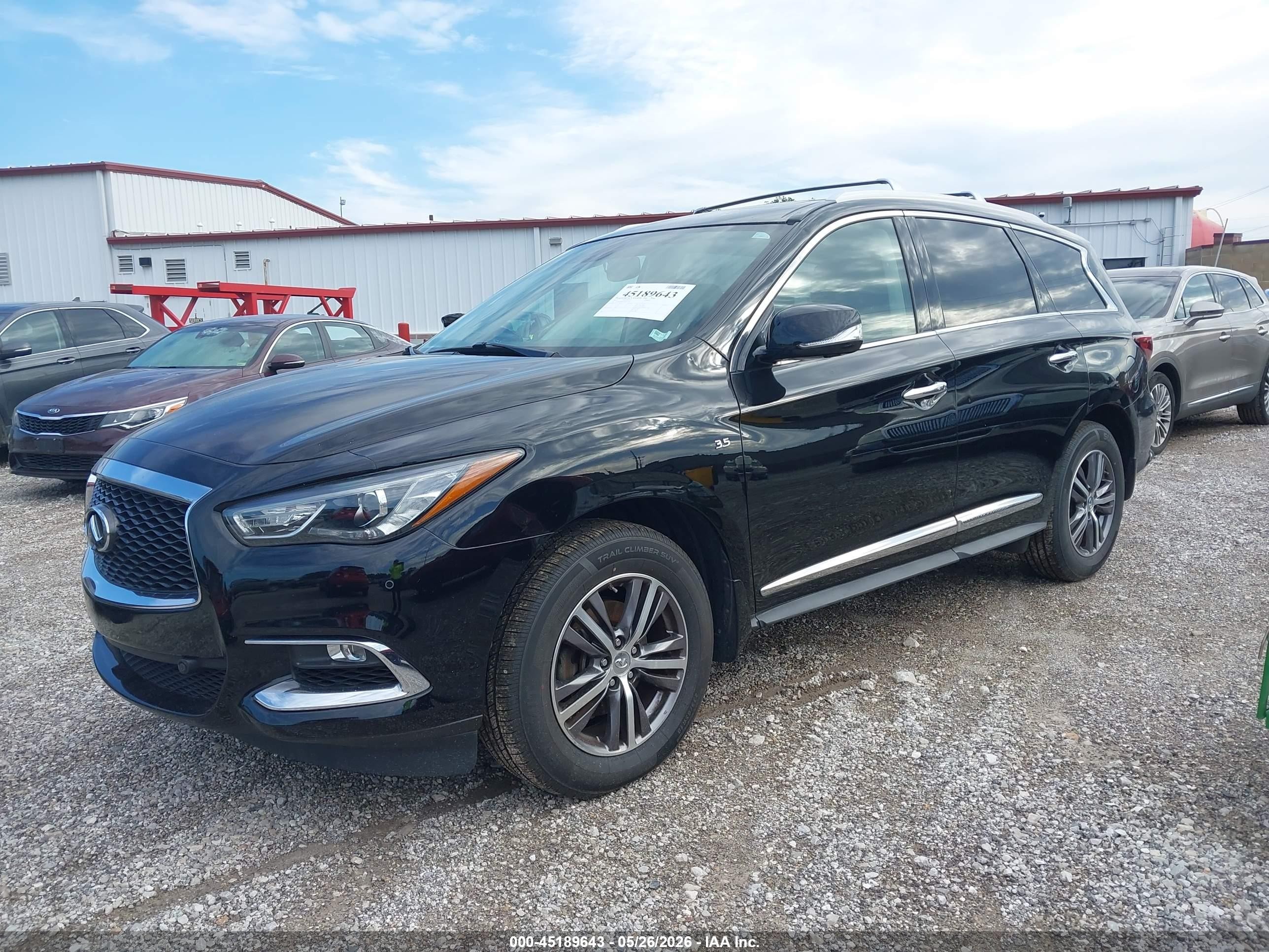 2017 Infiniti Qx60 Black vin: 5N1DL0MM1HC511986