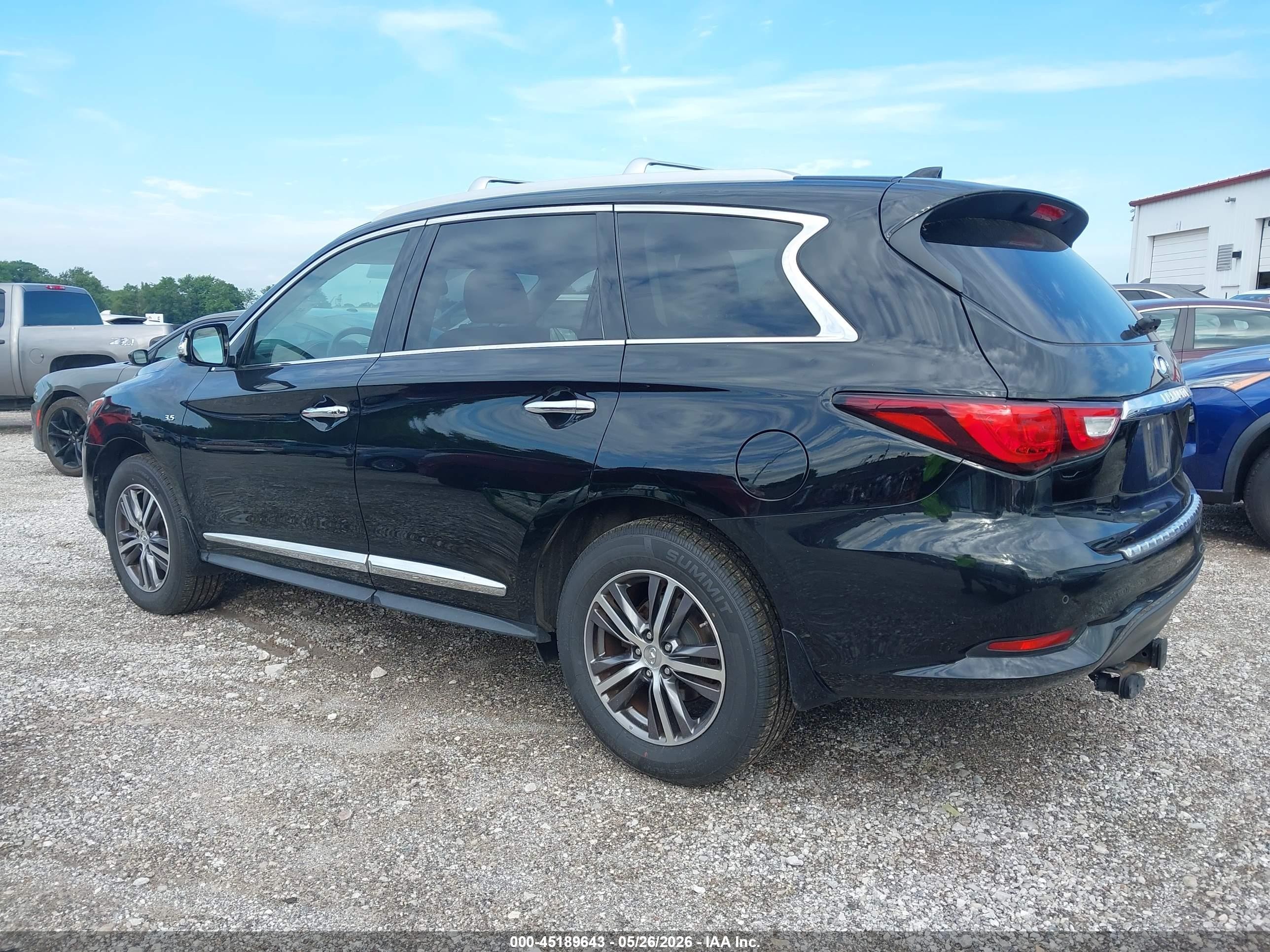 2017 Infiniti Qx60 Black vin: 5N1DL0MM1HC511986