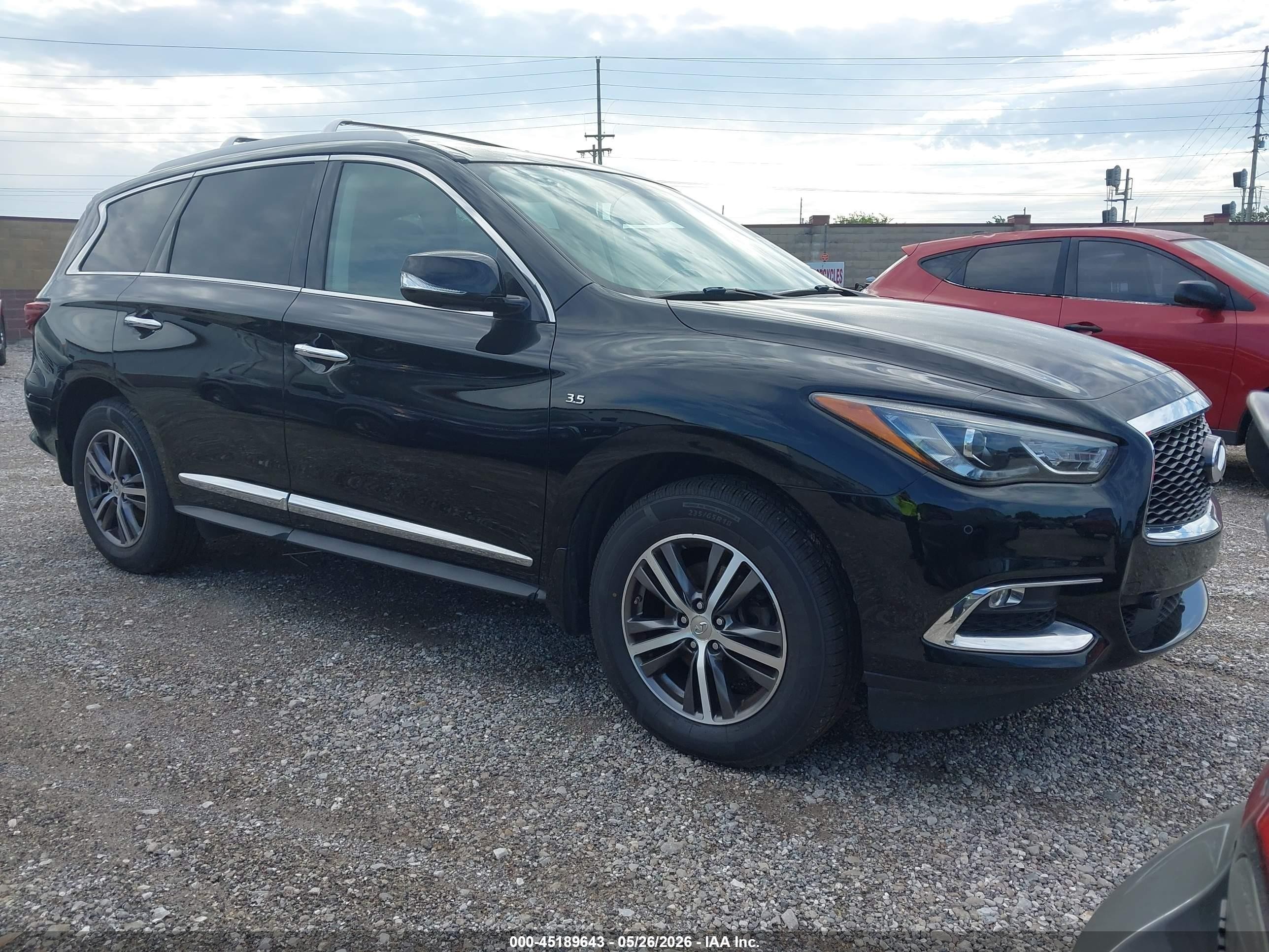 2017 Infiniti Qx60 Black vin: 5N1DL0MM1HC511986
