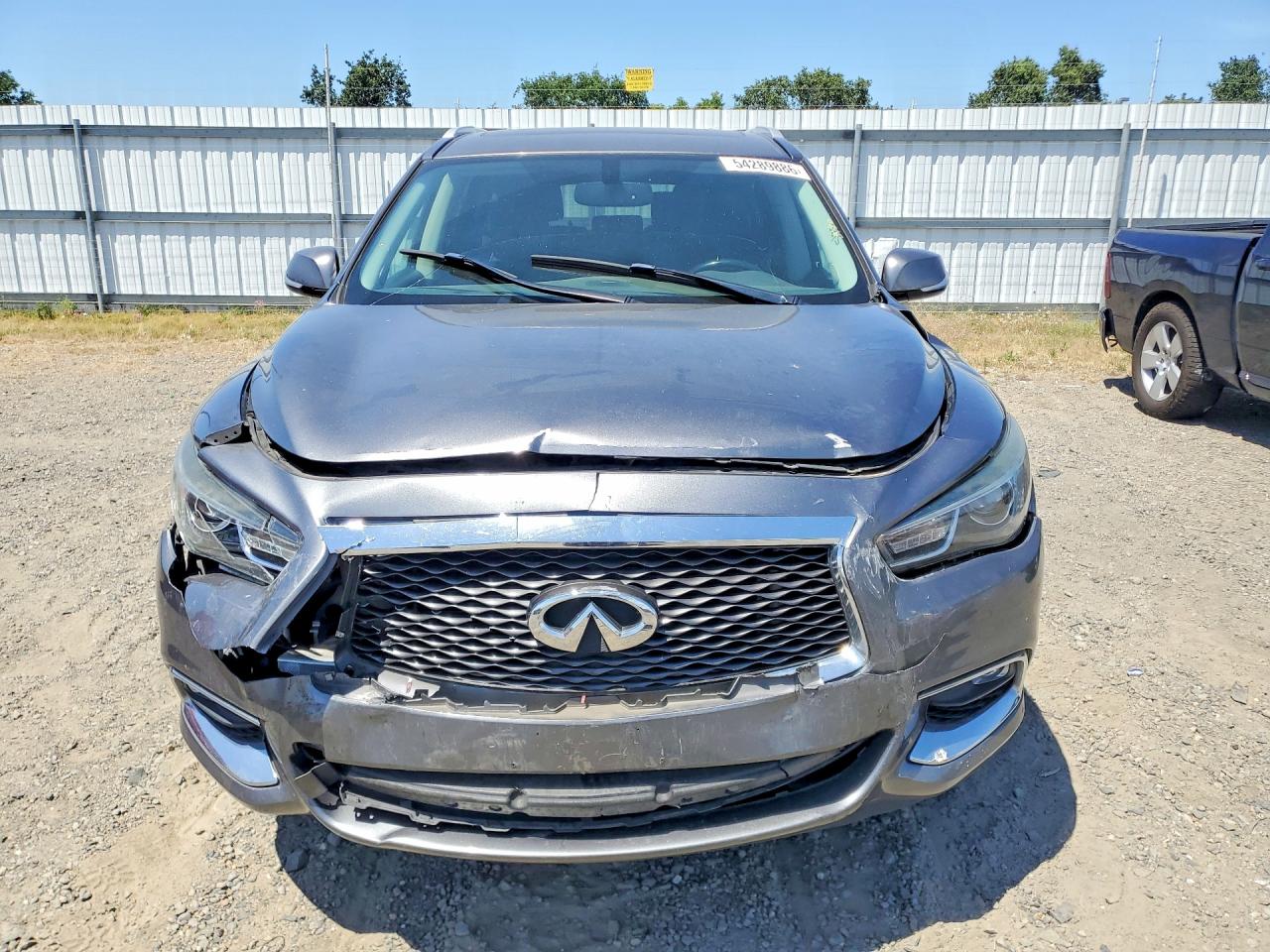 2018 Infiniti Qx60 Base Gray vin: 5N1DL0MM1JC514487