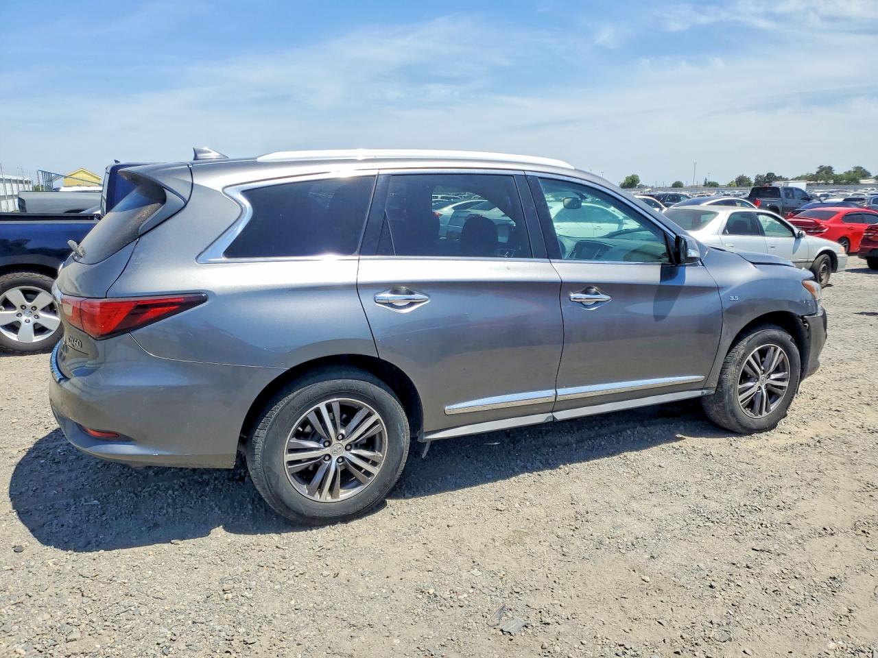 2018 Infiniti Qx60 Base Gray vin: 5N1DL0MM1JC514487