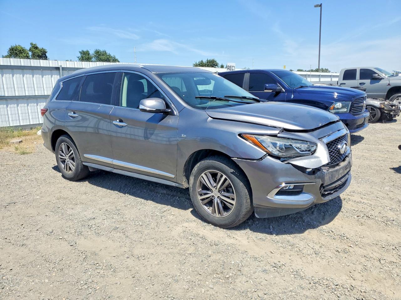 2018 Infiniti Qx60 Base Gray vin: 5N1DL0MM1JC514487