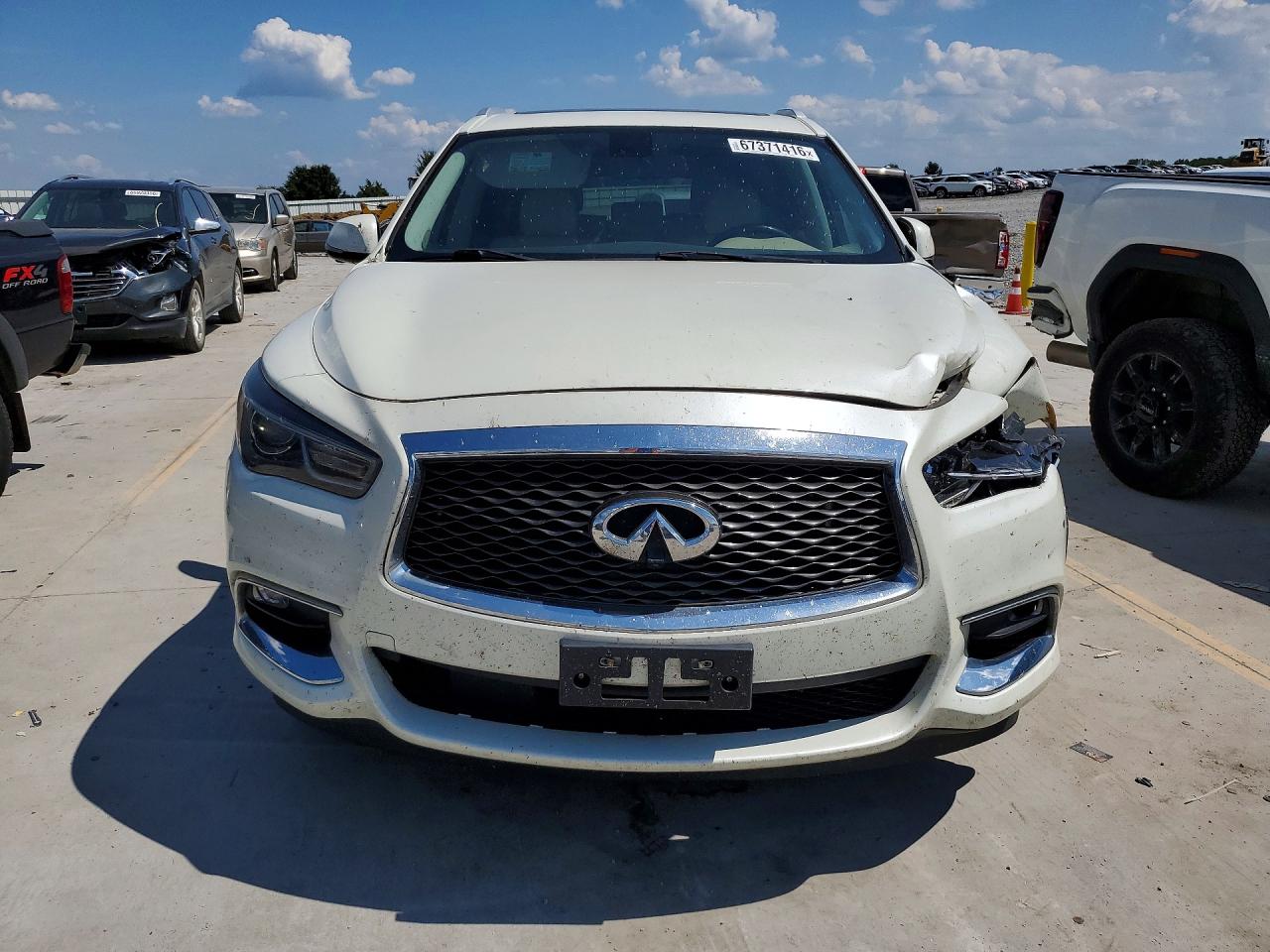 2017 Infiniti Qx60 Base Белый vin: 5N1DL0MM2HC510829