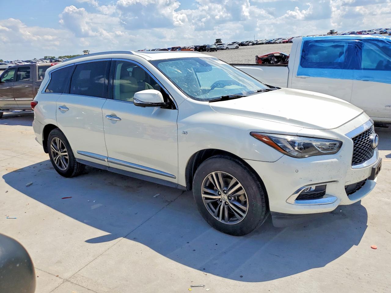 2017 Infiniti Qx60 Base Белый vin: 5N1DL0MM2HC510829