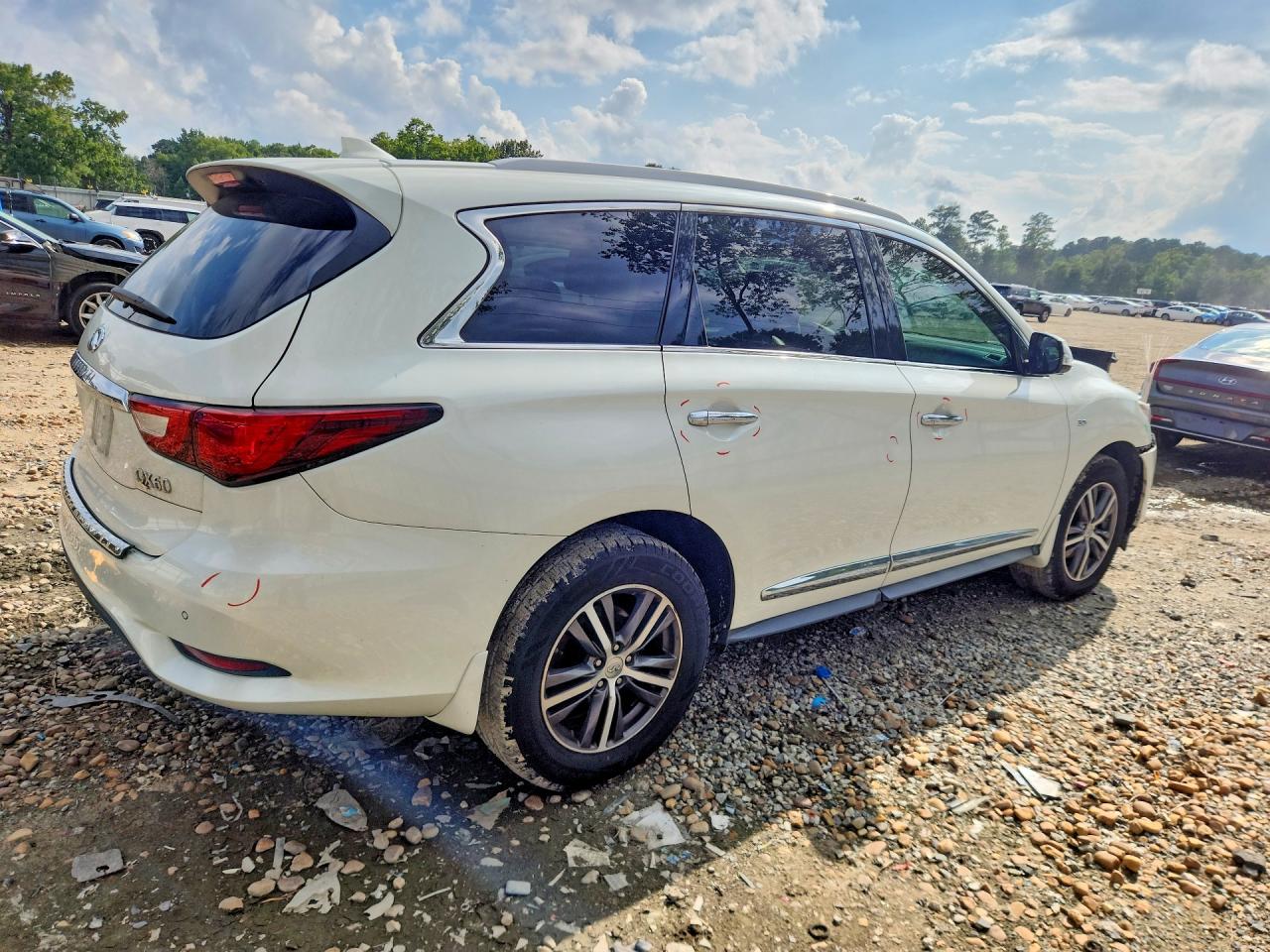 2017 Infiniti Qx60 Base Белый vin: 5N1DL0MM2HC545922