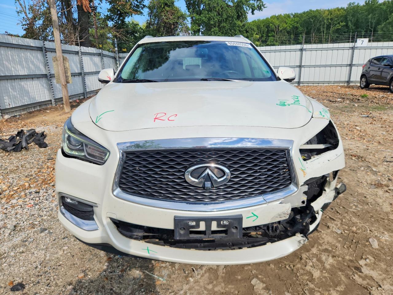 2017 Infiniti Qx60 Base Белый vin: 5N1DL0MM2HC545922