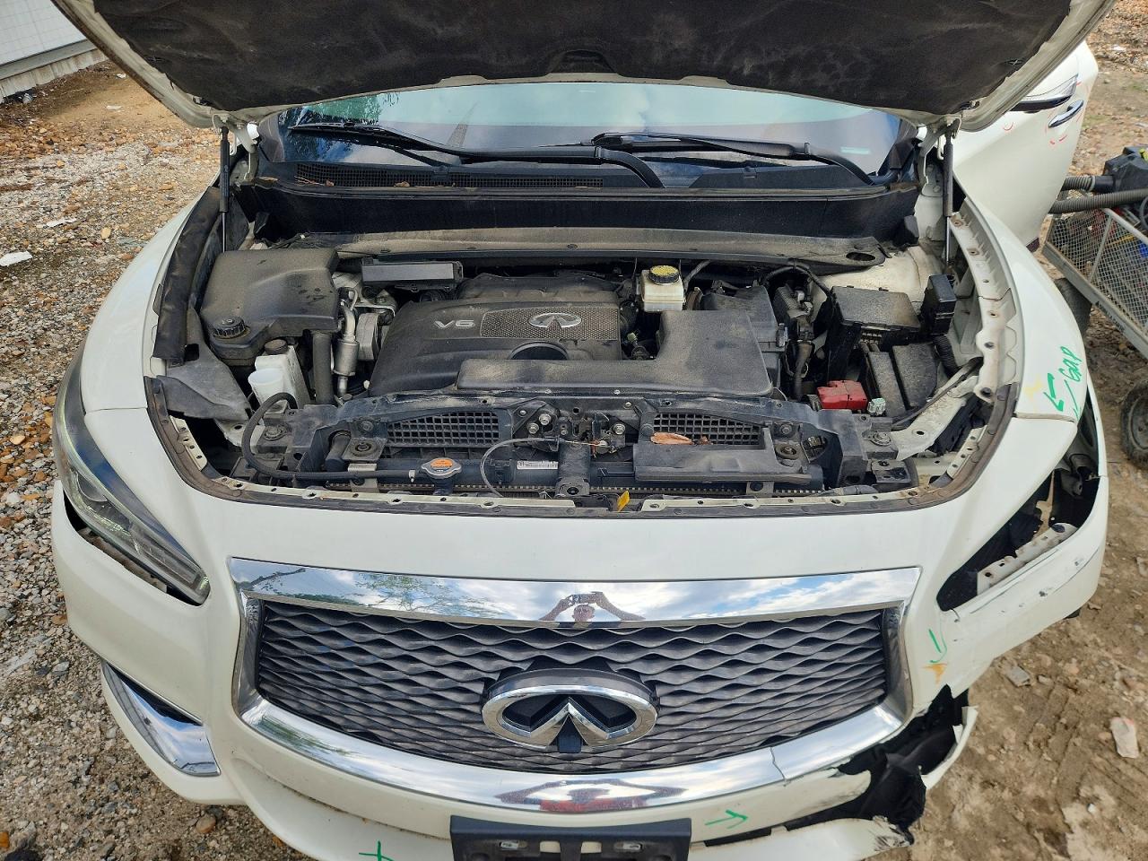 2017 Infiniti Qx60 Base Белый vin: 5N1DL0MM2HC545922