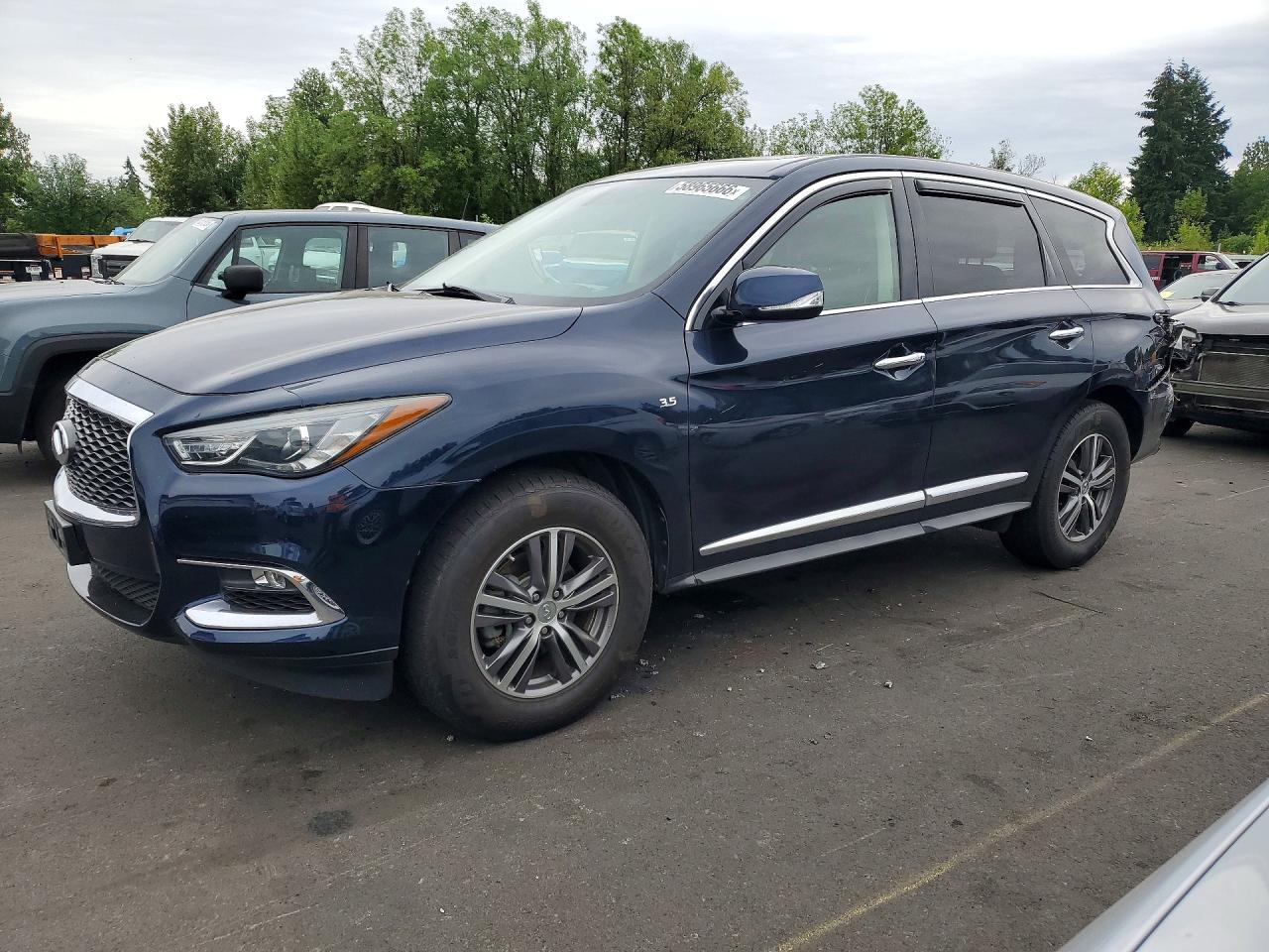 2018 Infiniti Qx60 Base Blue vin: 5N1DL0MM2JC506673