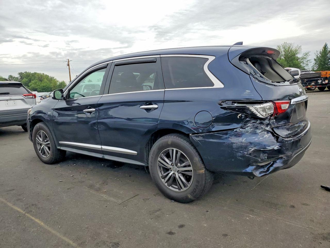 2018 Infiniti Qx60 Base Blue vin: 5N1DL0MM2JC506673