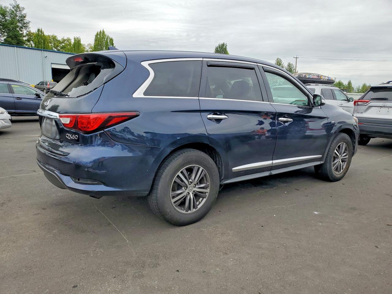 2018 Infiniti Qx60 Base Blue vin: 5N1DL0MM2JC506673