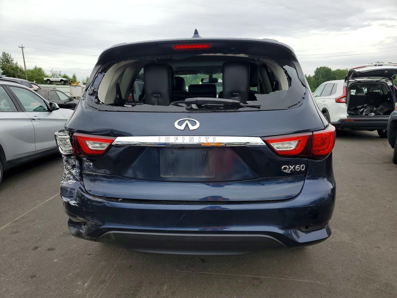 2018 Infiniti Qx60 Base Blue vin: 5N1DL0MM2JC506673