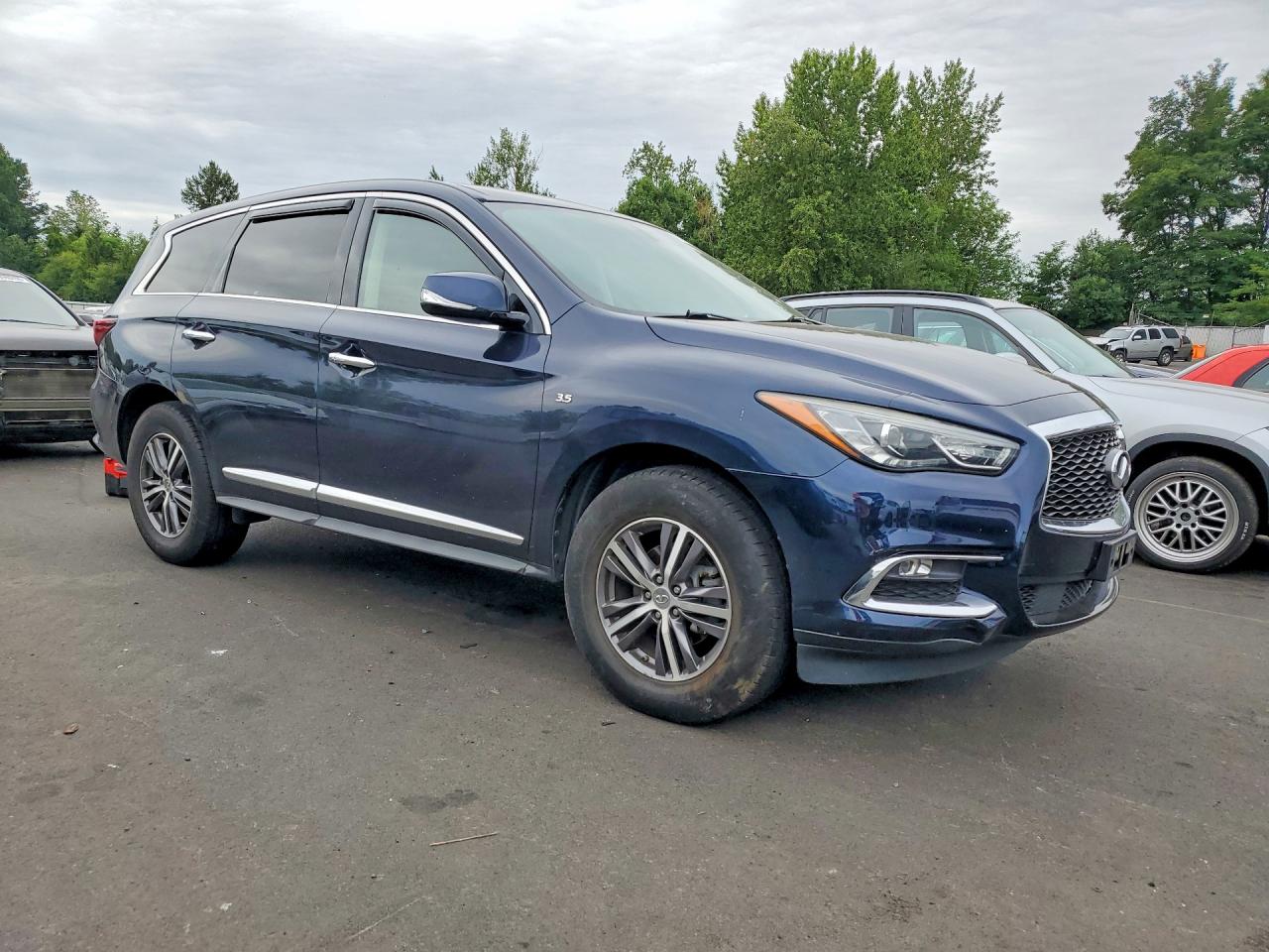 2018 Infiniti Qx60 Base Blue vin: 5N1DL0MM2JC506673