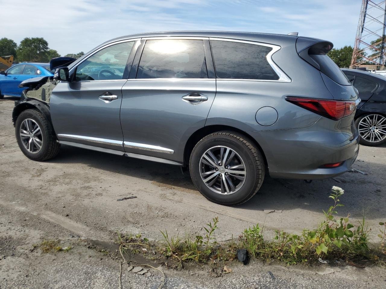2018 Infiniti Qx60 Gray vin: 5N1DL0MM2JC524820