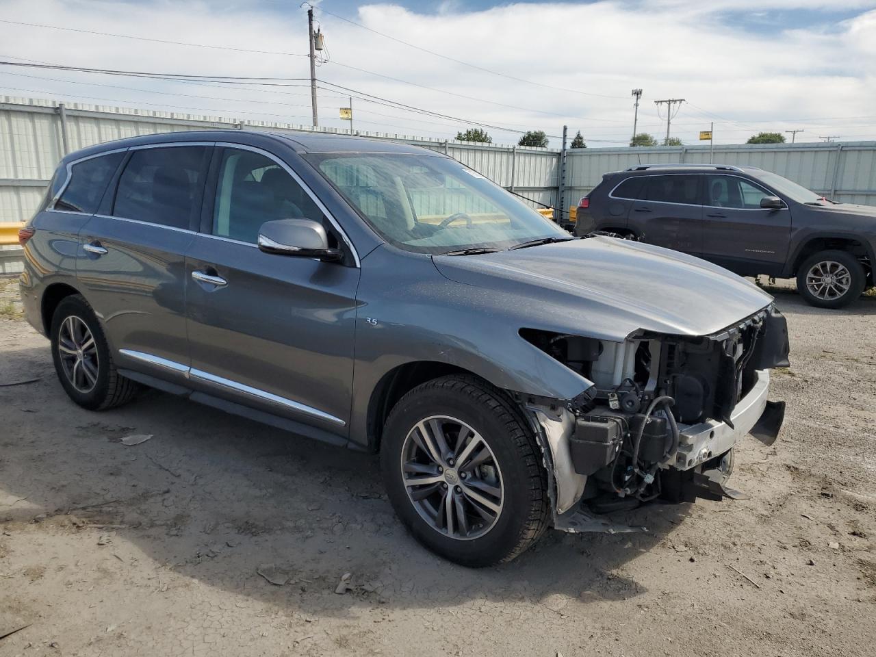 2018 Infiniti Qx60 Gray vin: 5N1DL0MM2JC524820