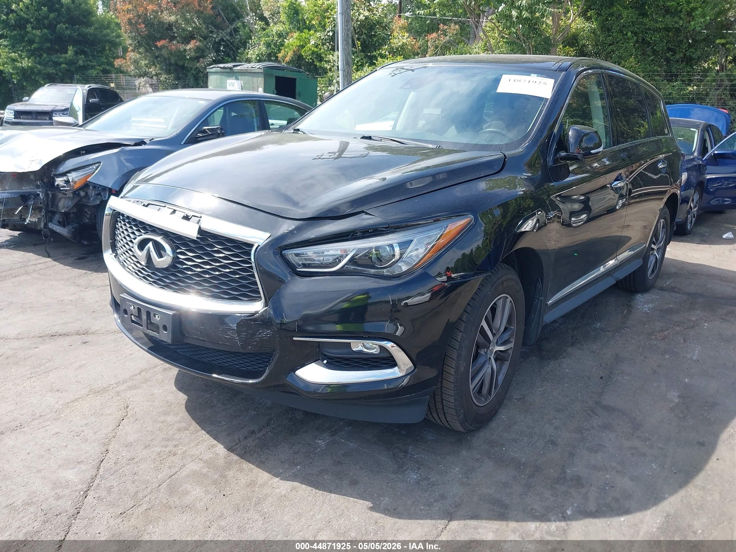 2019 Infiniti Qx60 Pure Black vin: 5N1DL0MM2KC559357