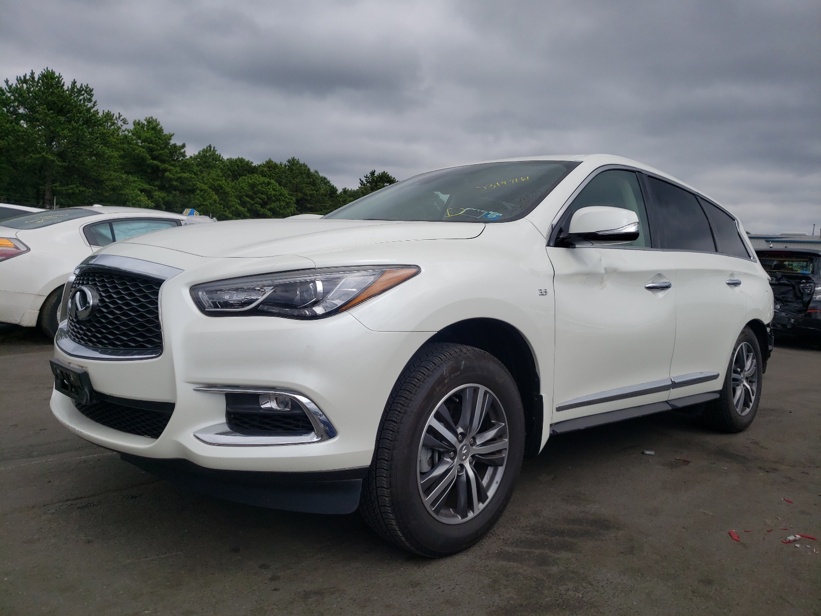 2020 Infiniti Qx60 Luxe White vin: 5N1DL0MM2LC520401