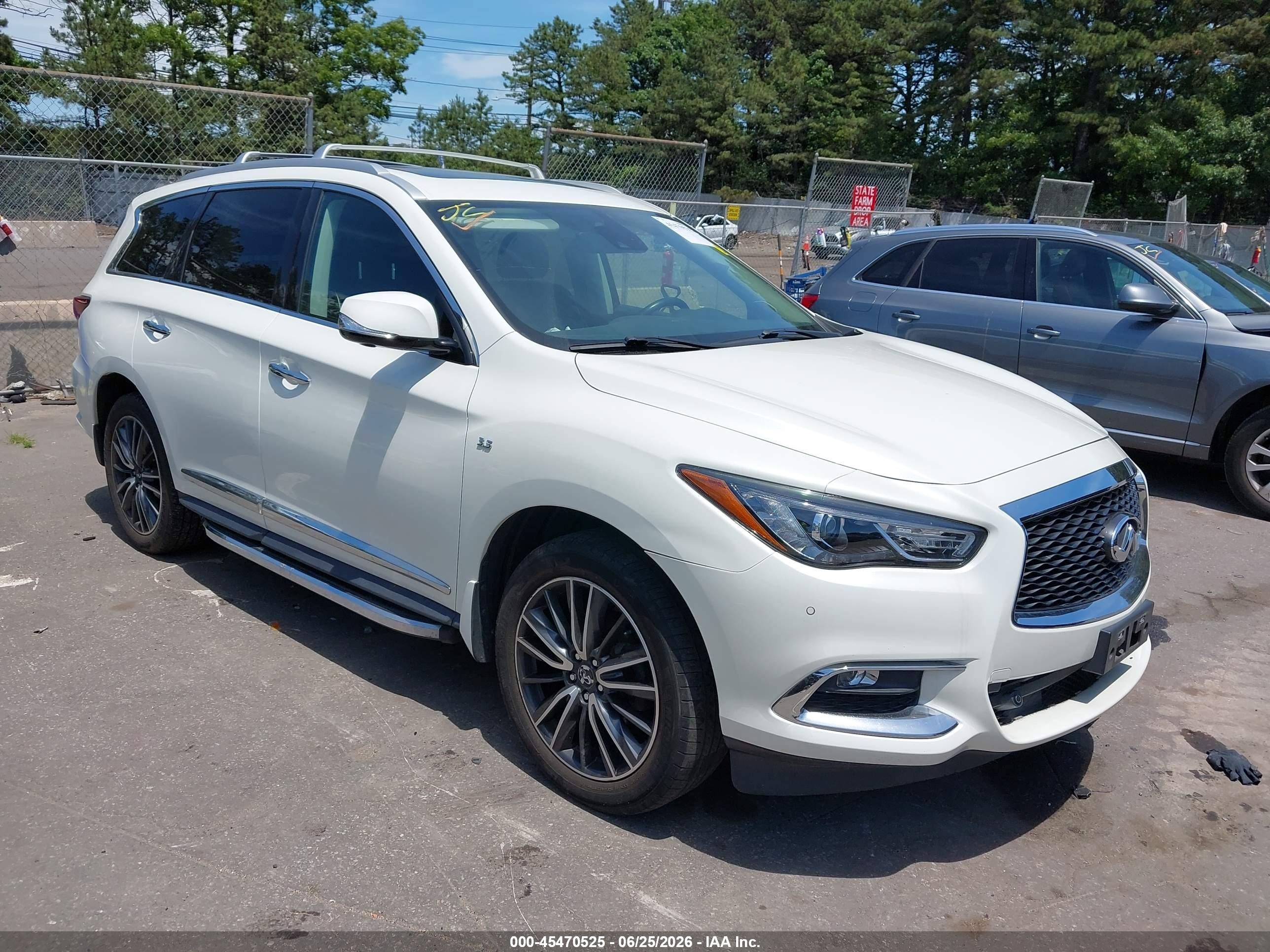 2020 Infiniti Qx60 Luxe Awd White vin: 5N1DL0MM2LC545878