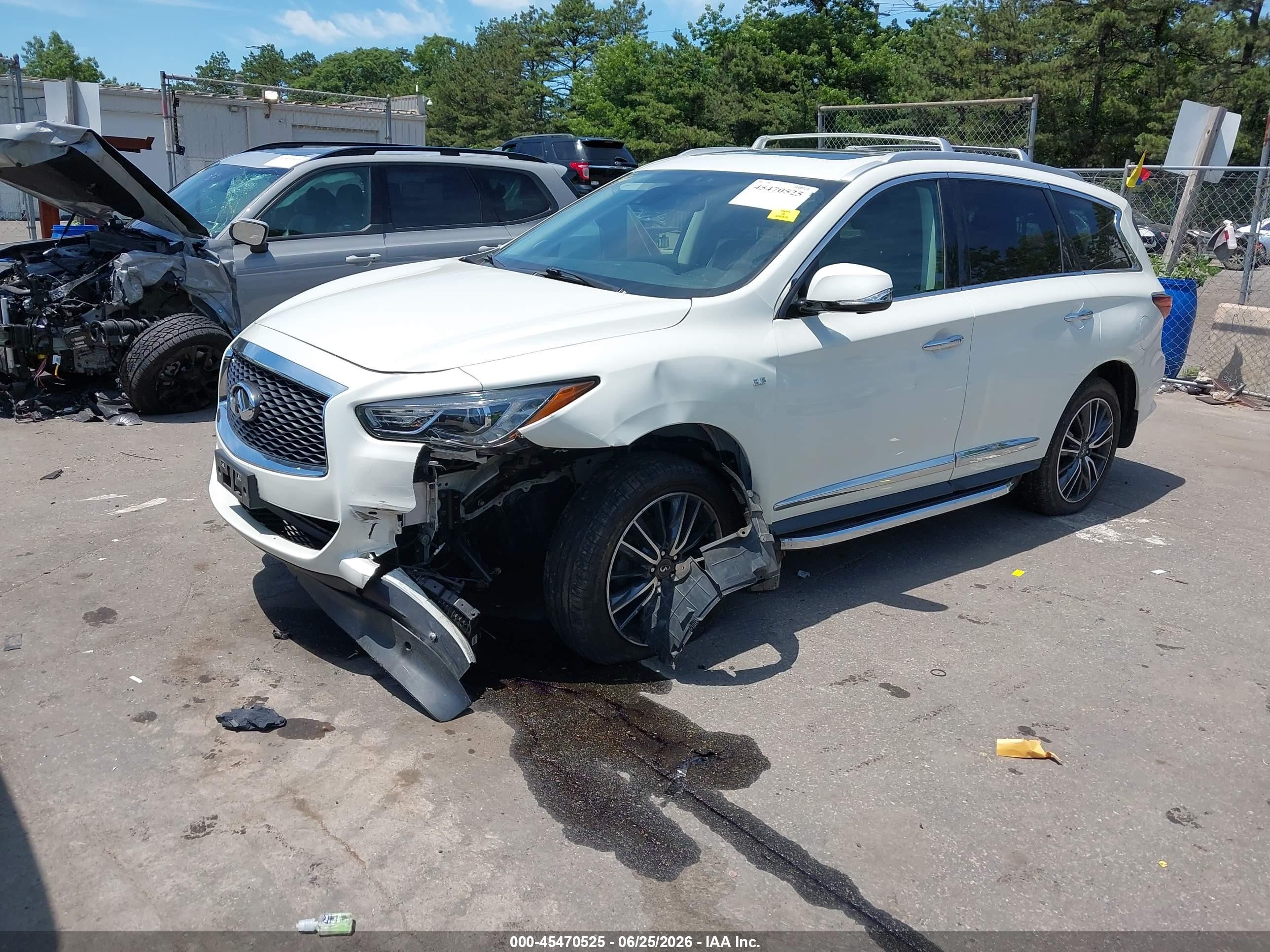 2020 Infiniti Qx60 Luxe Awd White vin: 5N1DL0MM2LC545878
