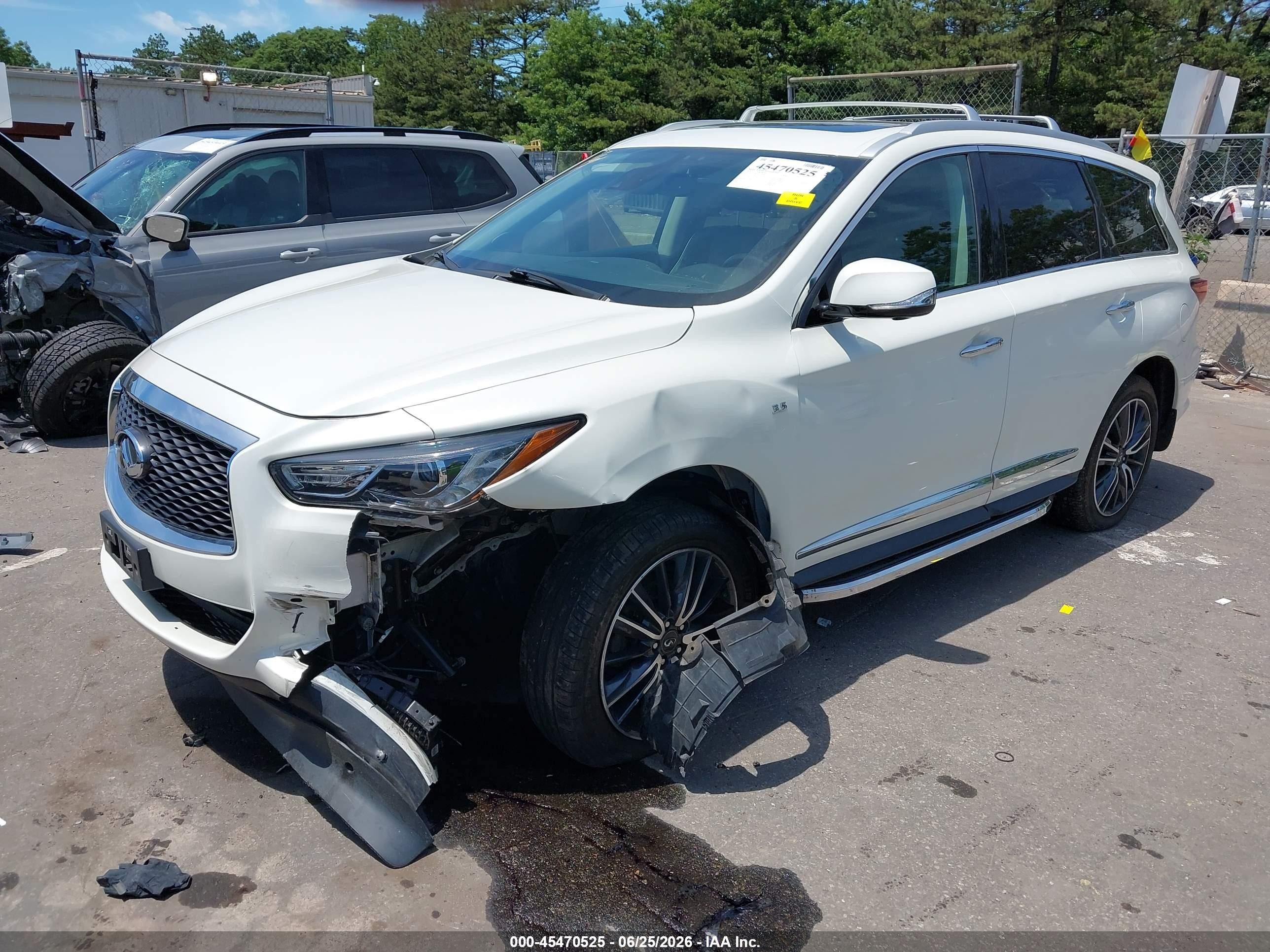 2020 Infiniti Qx60 Luxe Awd White vin: 5N1DL0MM2LC545878