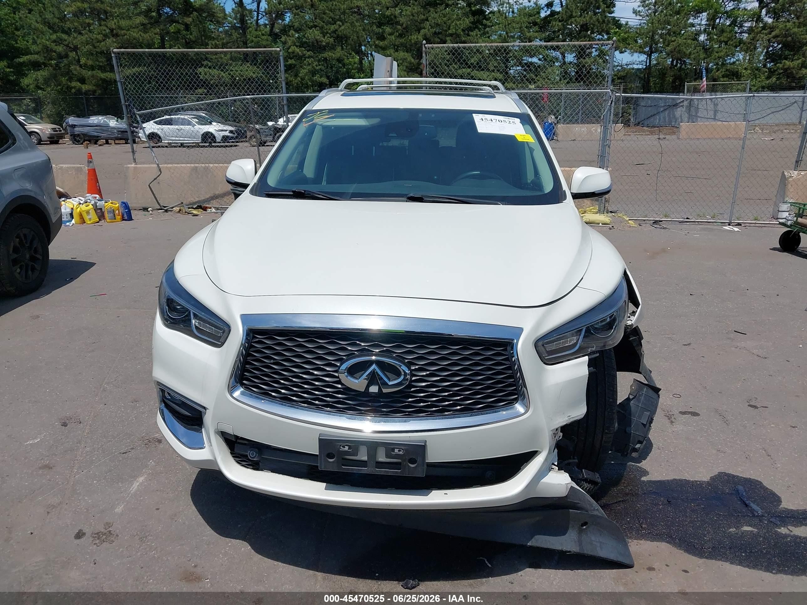 2020 Infiniti Qx60 Luxe Awd White vin: 5N1DL0MM2LC545878