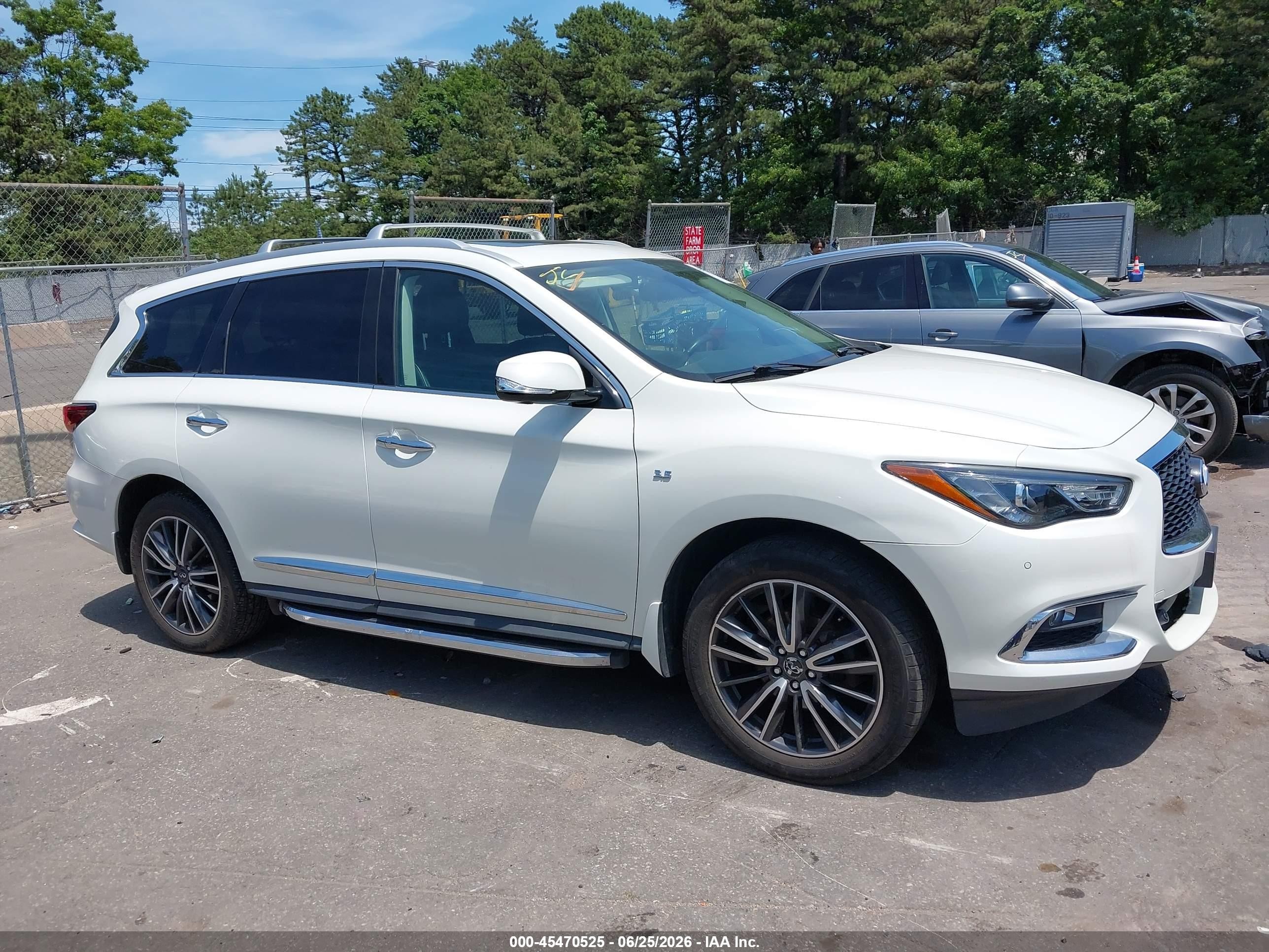 2020 Infiniti Qx60 Luxe Awd White vin: 5N1DL0MM2LC545878