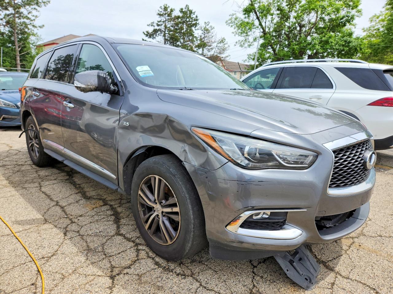 2018 Infiniti Qx60 Base Gray vin: 5N1DL0MM3JC531579