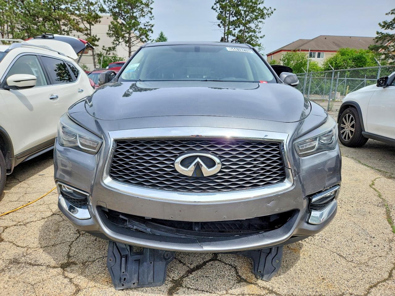 2018 Infiniti Qx60 Base Gray vin: 5N1DL0MM3JC531579