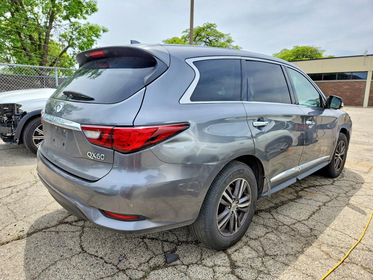 2018 Infiniti Qx60 Base Gray vin: 5N1DL0MM3JC531579