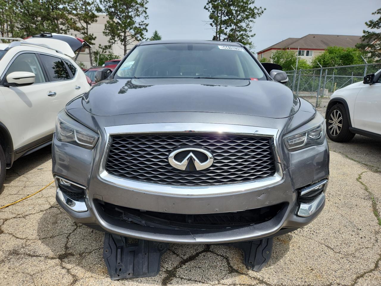 2018 Infiniti Qx60 Base Gray vin: 5N1DL0MM3JC531579 Damage: Grille, Broken, Replacement Required