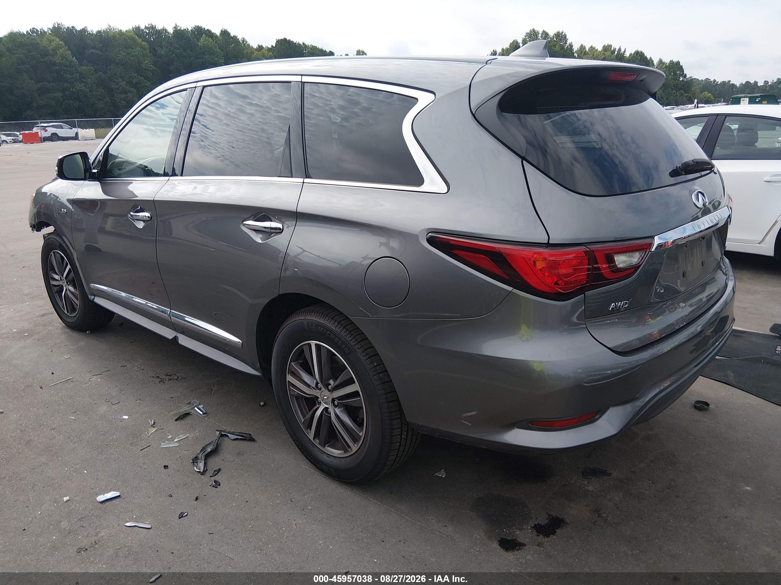 2019 Infiniti Qx60 Pure Gray vin: 5N1DL0MM3KC551686