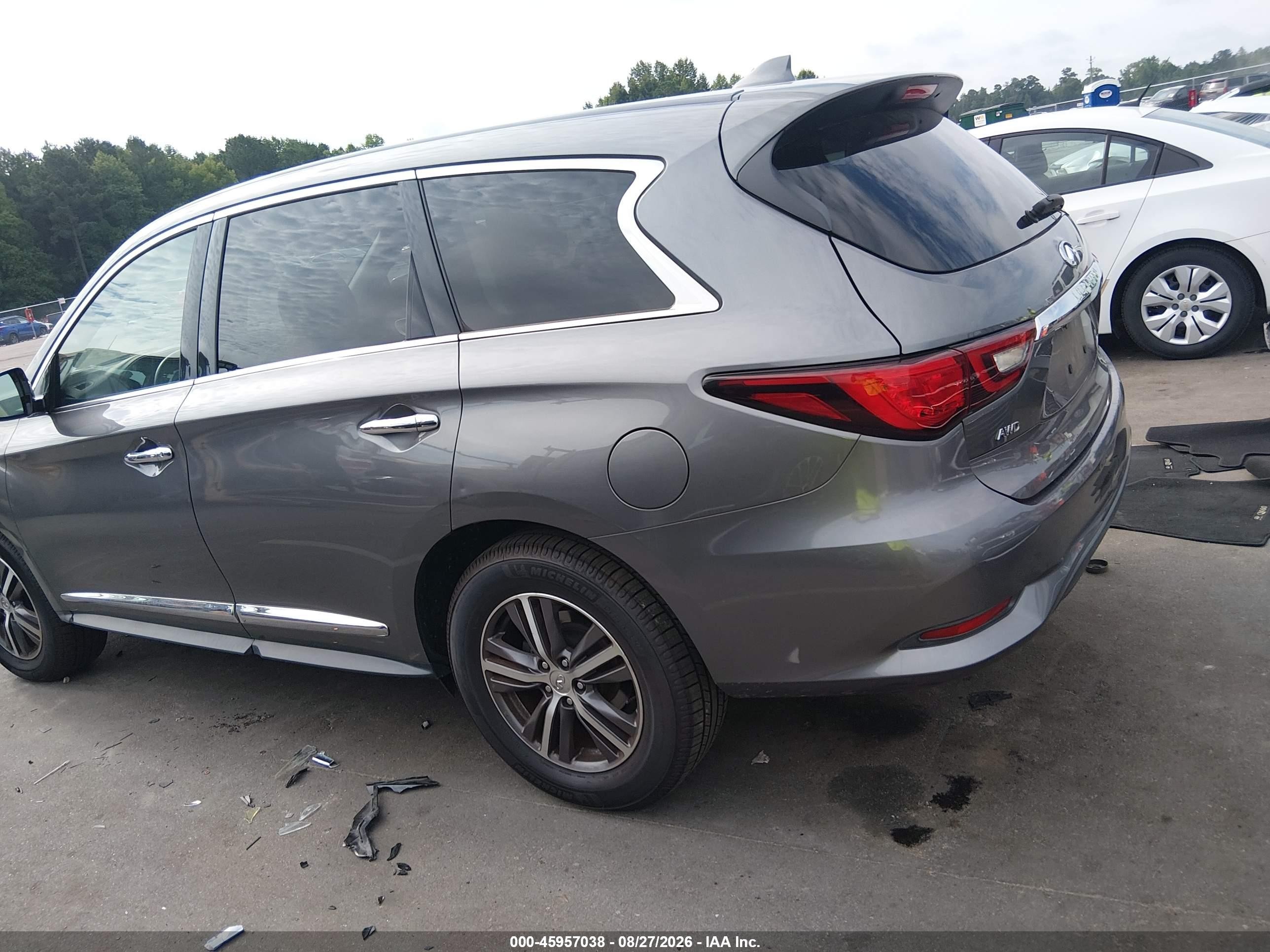 2019 Infiniti Qx60 Pure Gray vin: 5N1DL0MM3KC551686