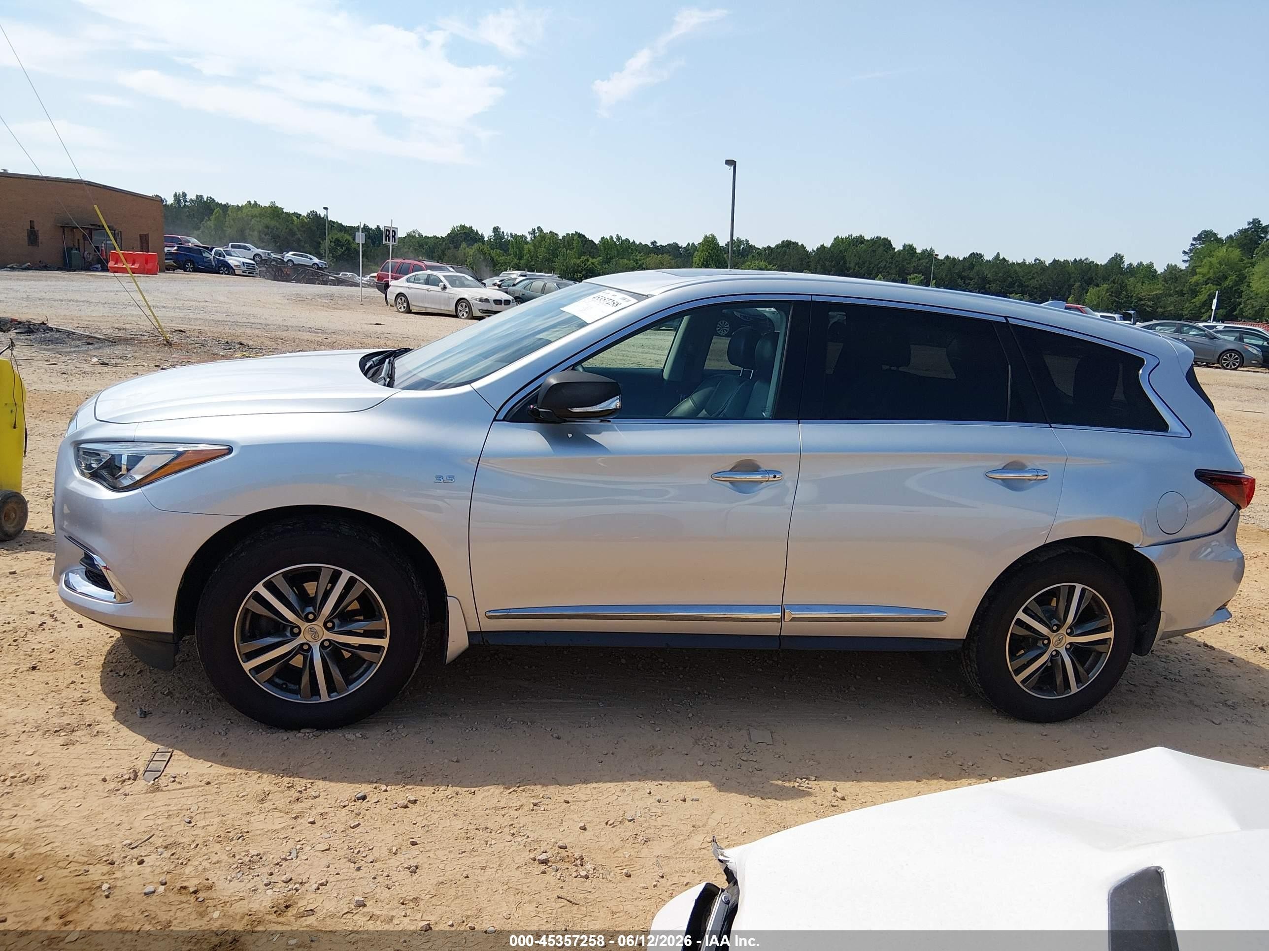 2020 Infiniti Qx60 Pure Awd Silver vin: 5N1DL0MM3LC538941