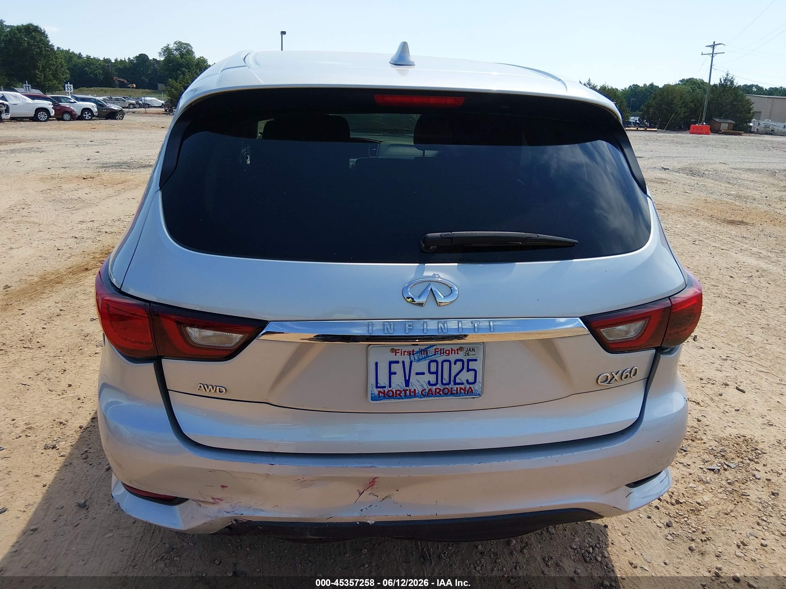 2020 Infiniti Qx60 Pure Awd Silver vin: 5N1DL0MM3LC538941