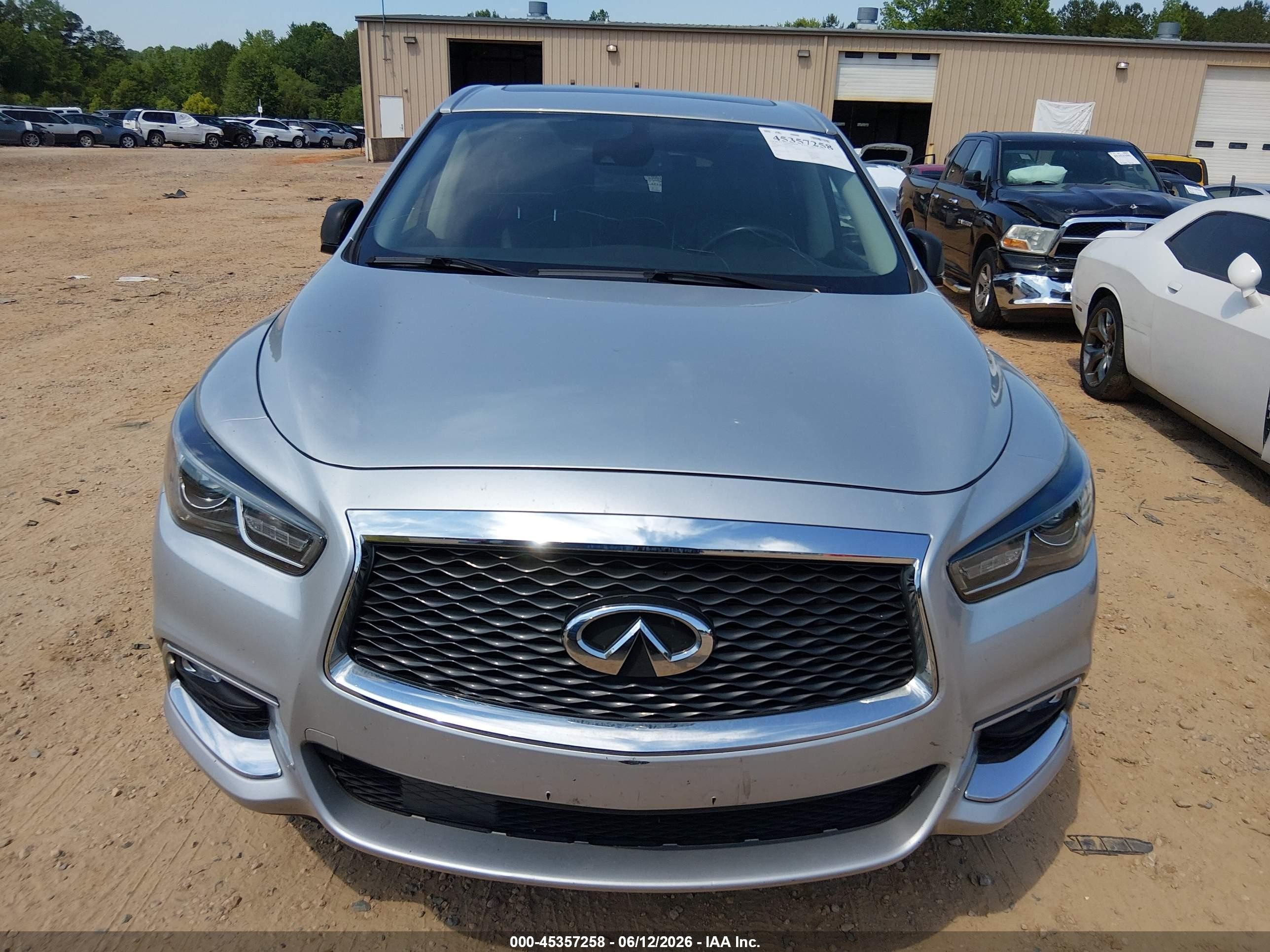 2020 Infiniti Qx60 Pure Awd Silver vin: 5N1DL0MM3LC538941