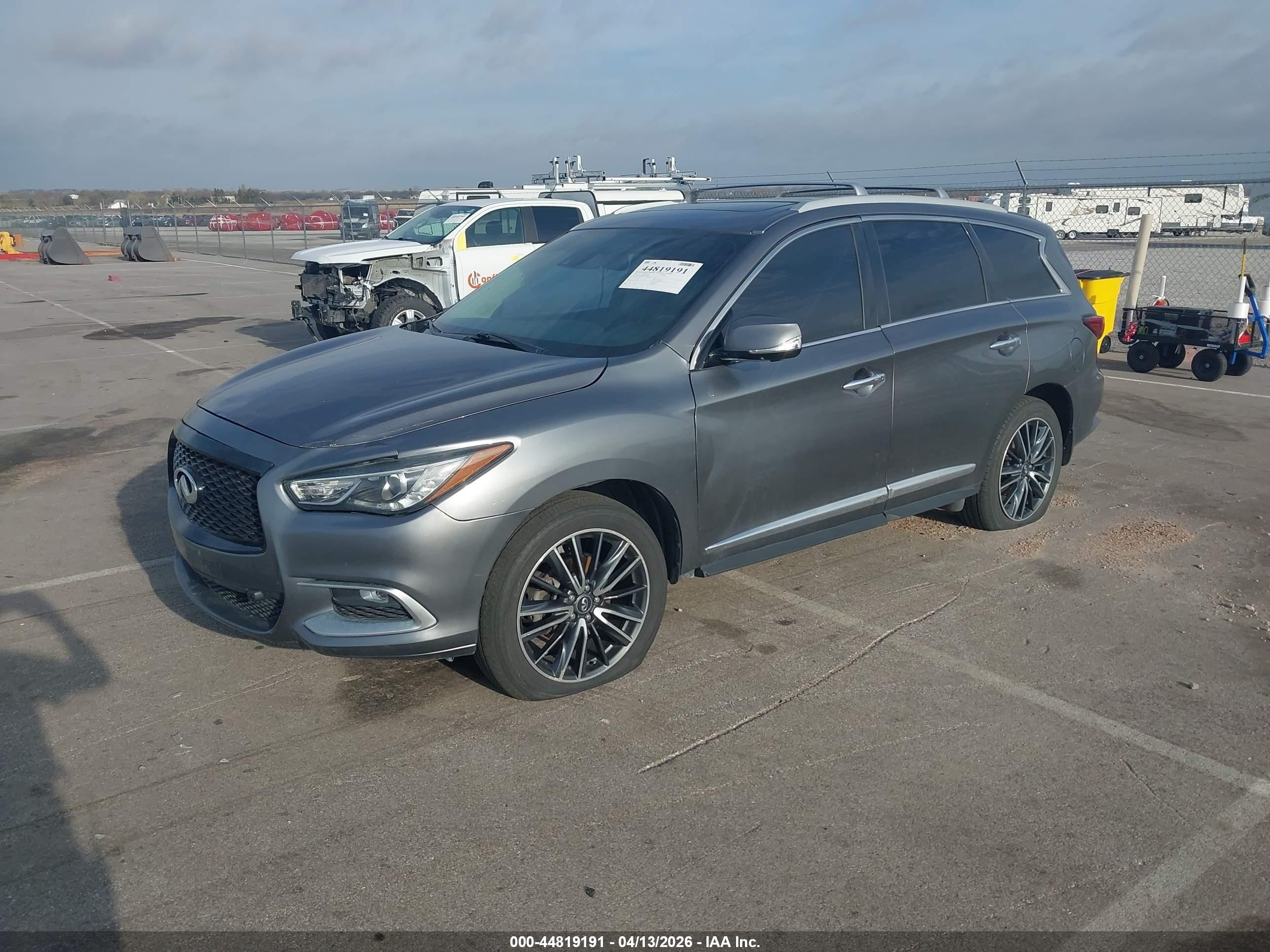 2017 Infiniti Qx60   Gray vin: 5N1DL0MM4HC501520