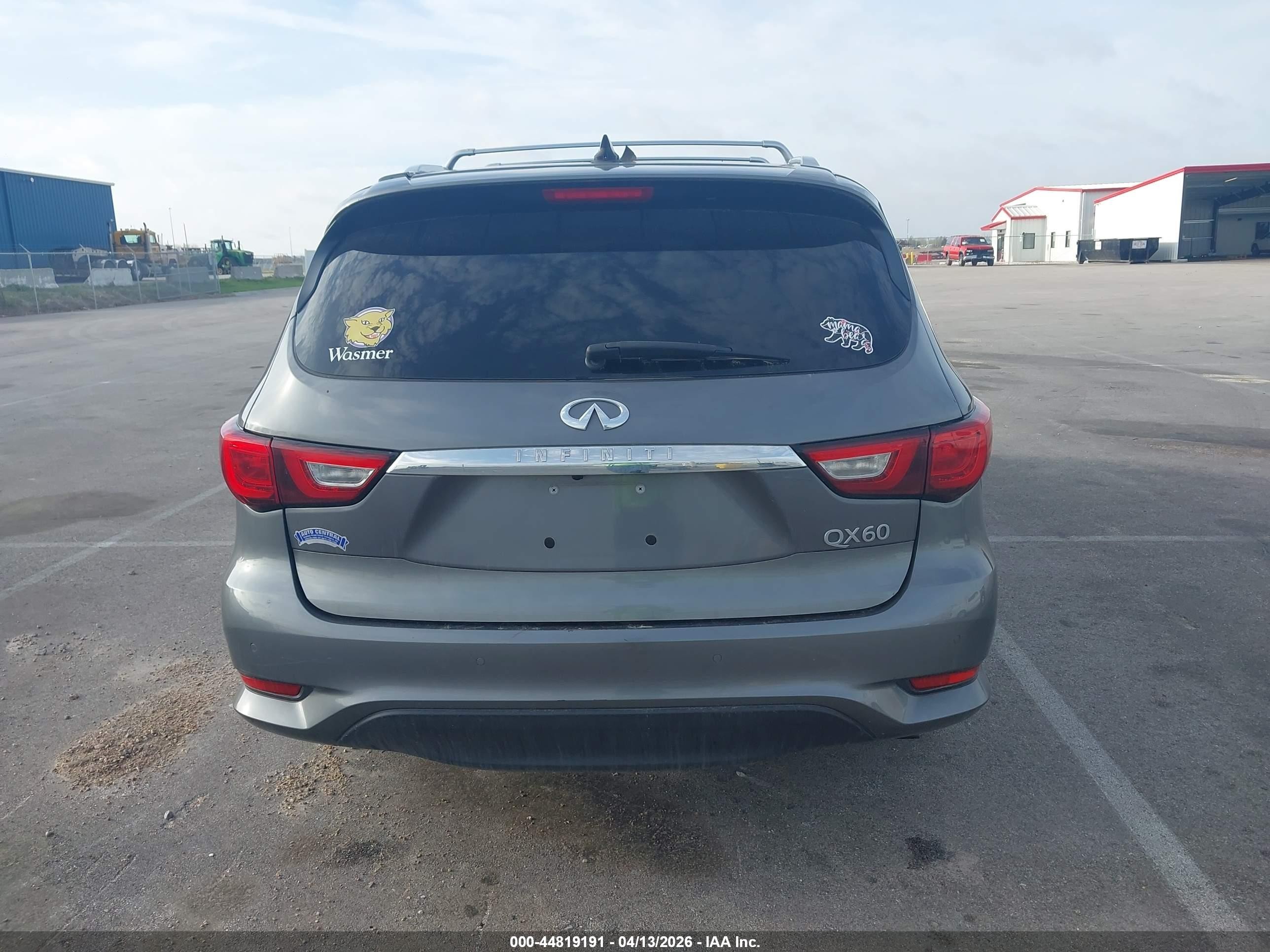 2017 Infiniti Qx60   Gray vin: 5N1DL0MM4HC501520
