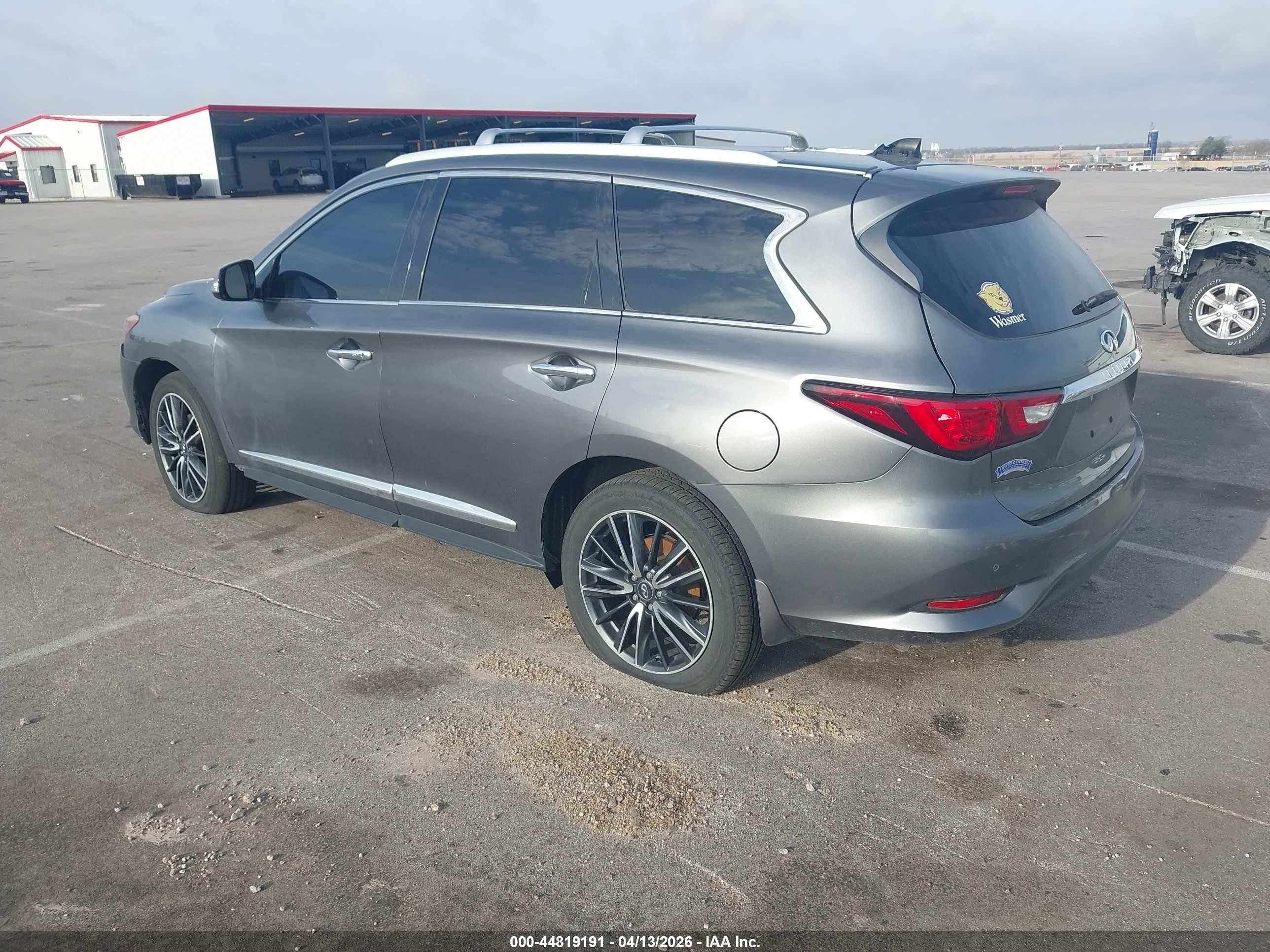 2017 Infiniti Qx60   Gray vin: 5N1DL0MM4HC501520