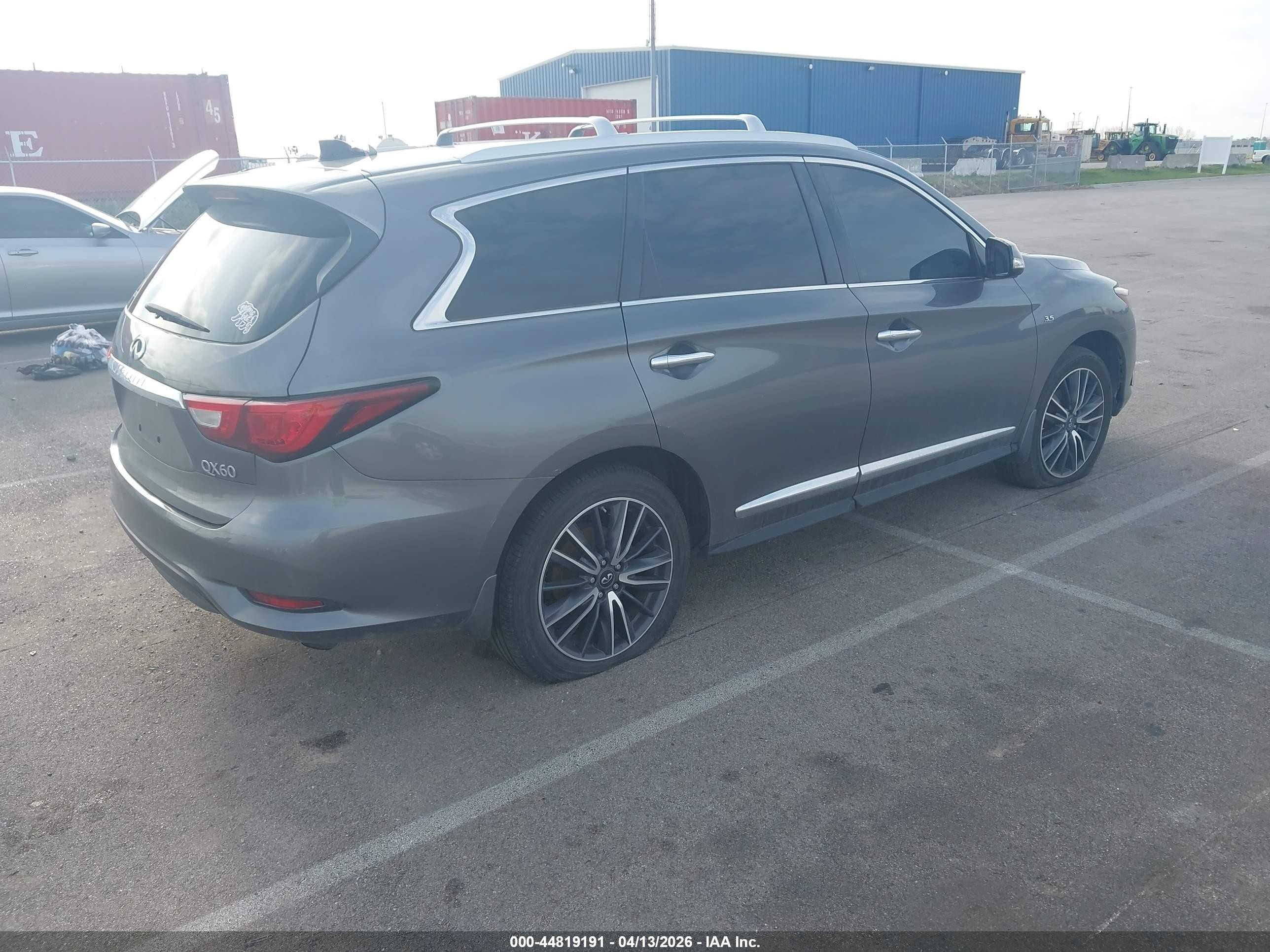 2017 Infiniti Qx60   Gray vin: 5N1DL0MM4HC501520