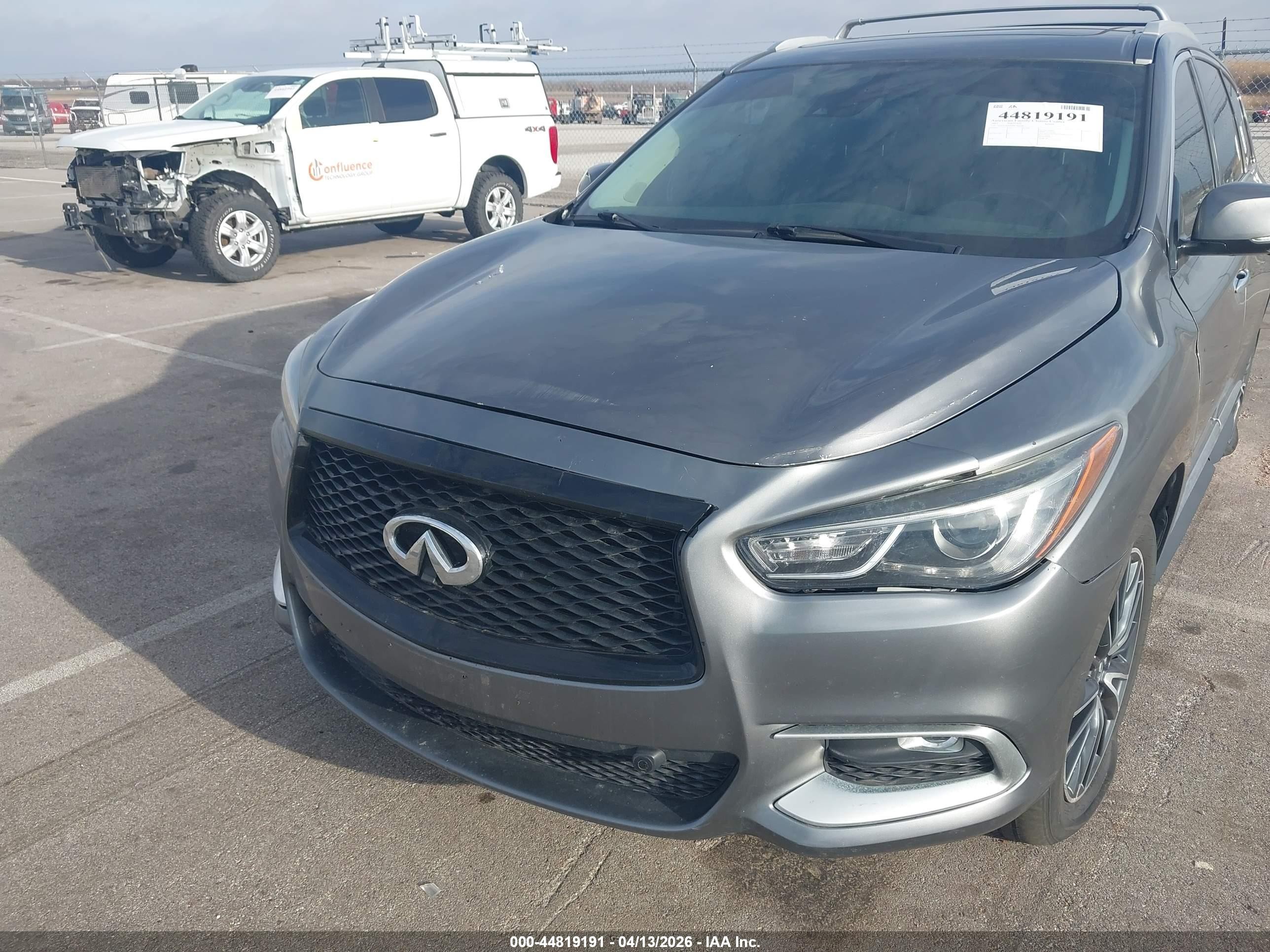 2017 Infiniti Qx60   Gray vin: 5N1DL0MM4HC501520