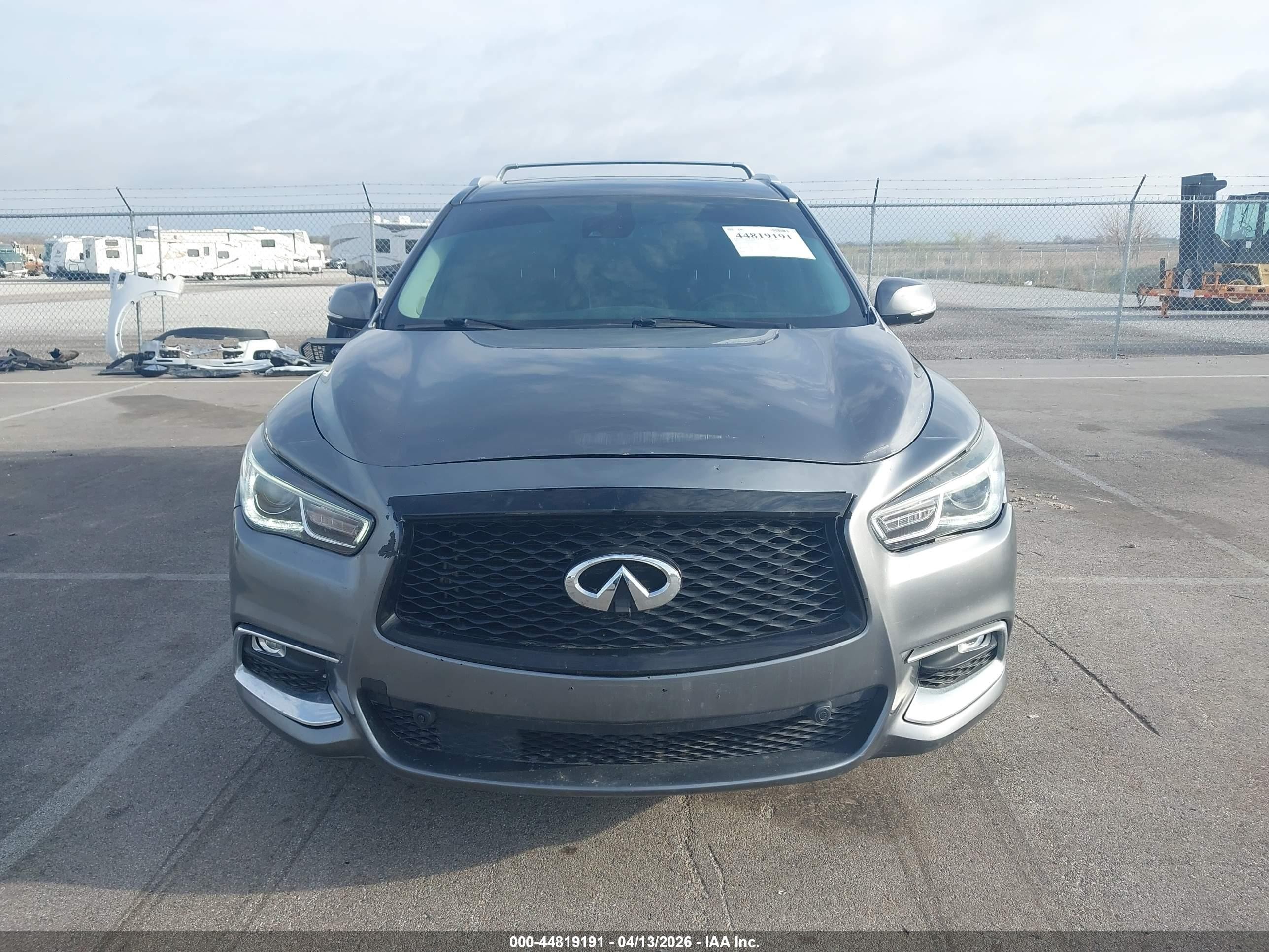 2017 Infiniti Qx60   Gray vin: 5N1DL0MM4HC501520