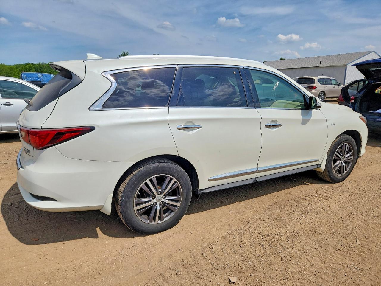 2019 Infiniti Qx60 Luxe White vin: 5N1DL0MM4KC504019